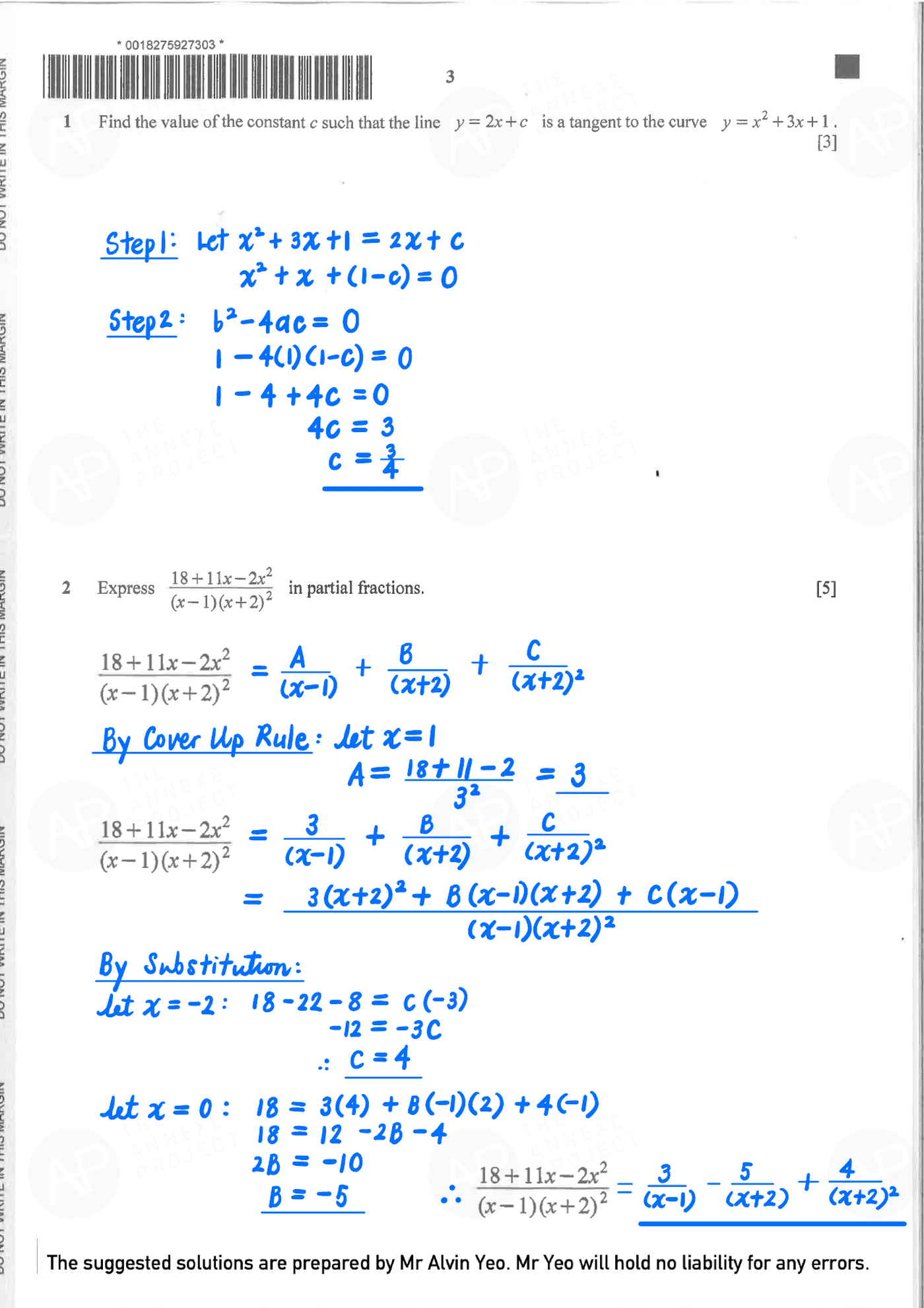 2023 GCE O LEVEL A MATH PAPER 1 SOLUTION 3 2023 O Level A Math Paper 1 solutions page 03 fs8