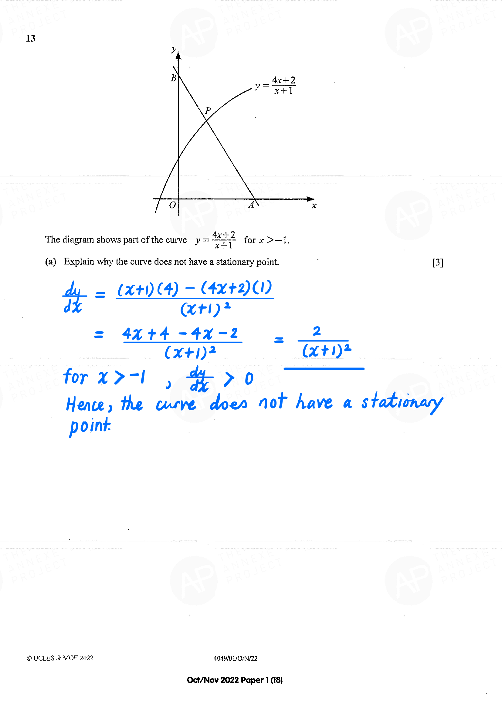 2022 O Level A Math Paper 1 Solutions page 18