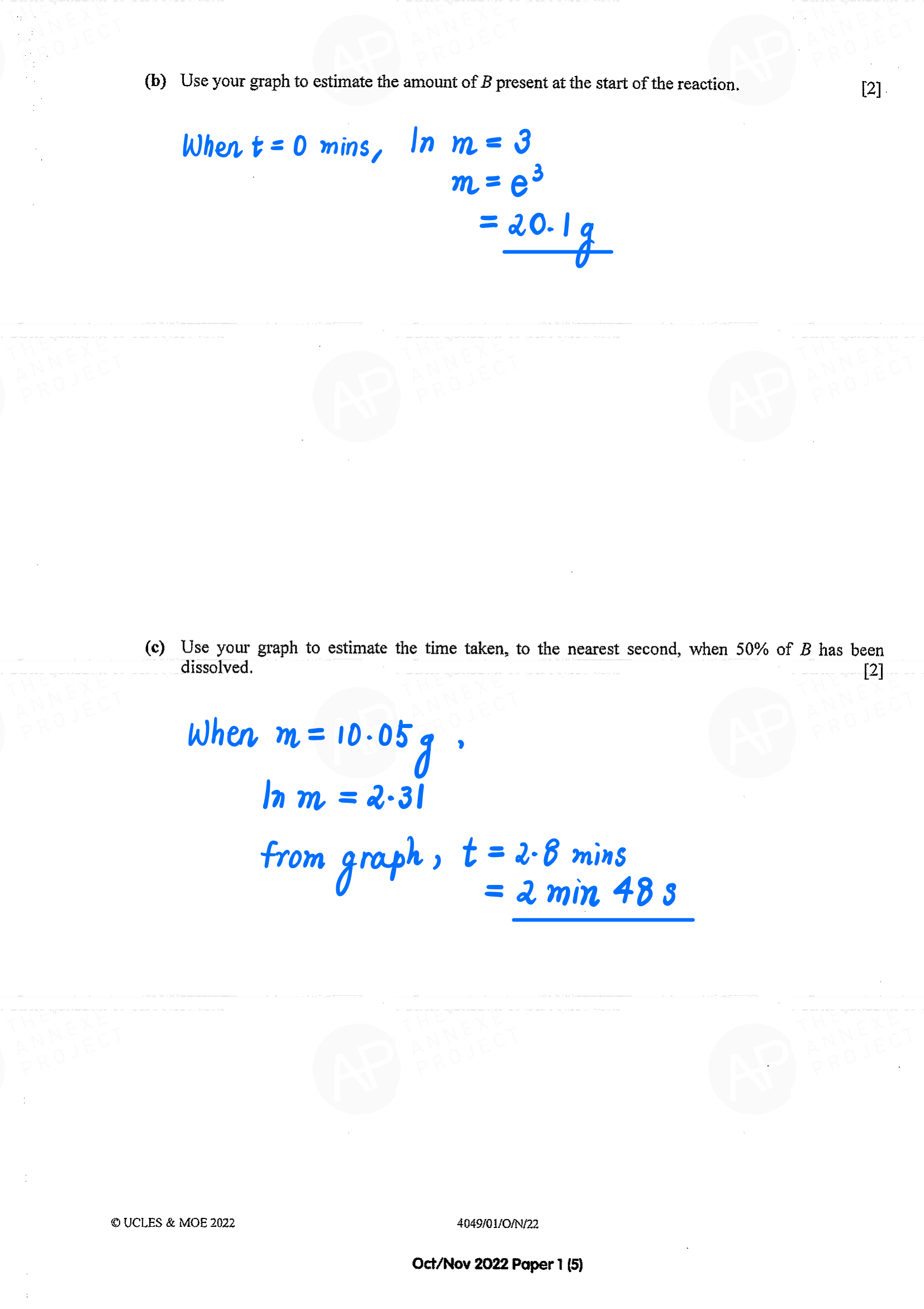 2022 O Level A Math Paper 1 Solutions page 5