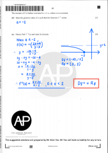 2023 A LEVEL H2 MATHEMATICS PAPER 1 SOLUTION - The Annexe Project ...