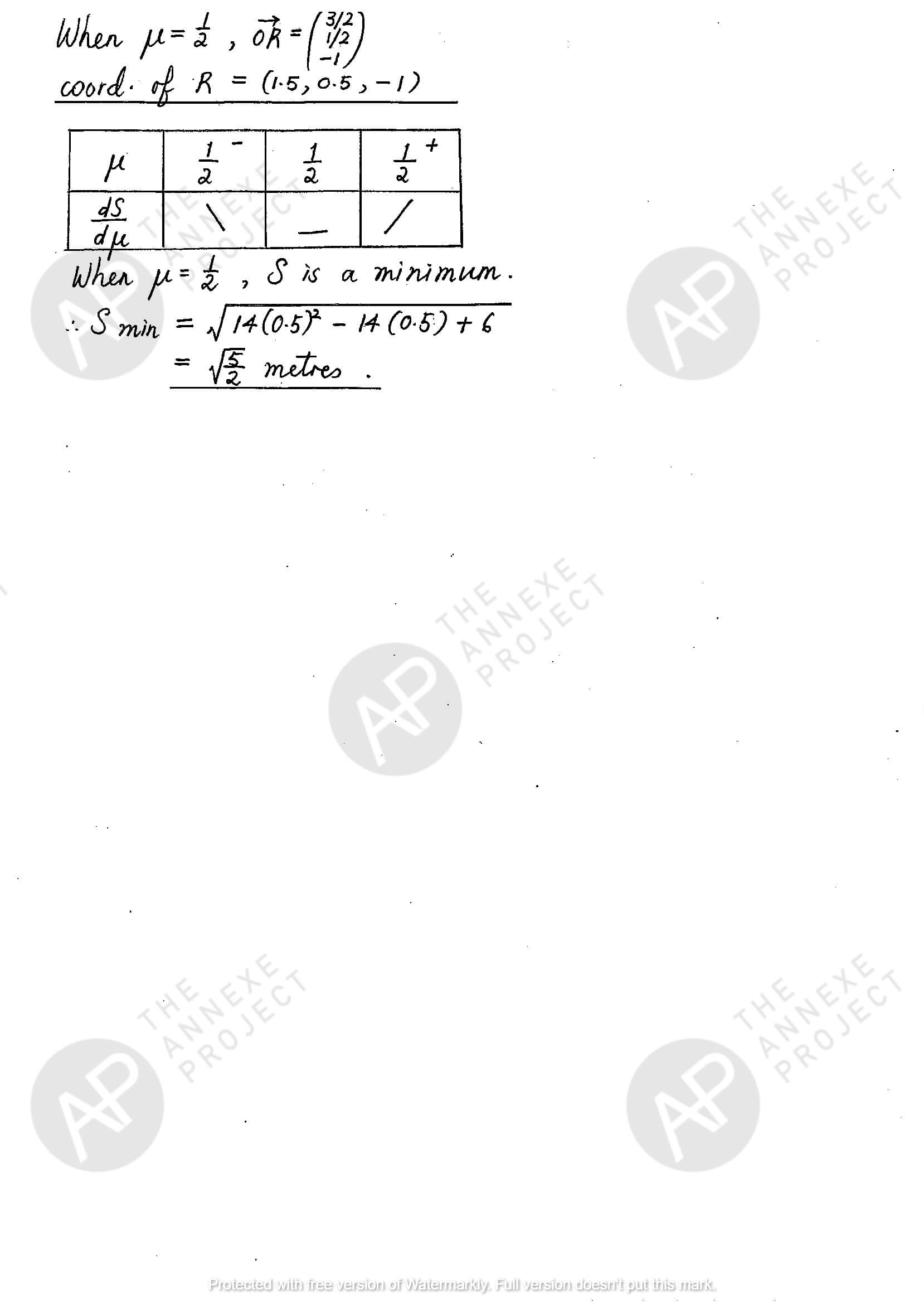 2017 A level H2 Mathematics Paper 1 Solutions Page 15