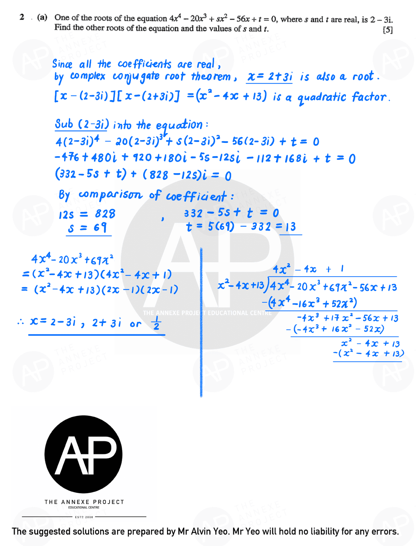 2018 A Level H2 Mathematics Paper 2 page 03 fs8