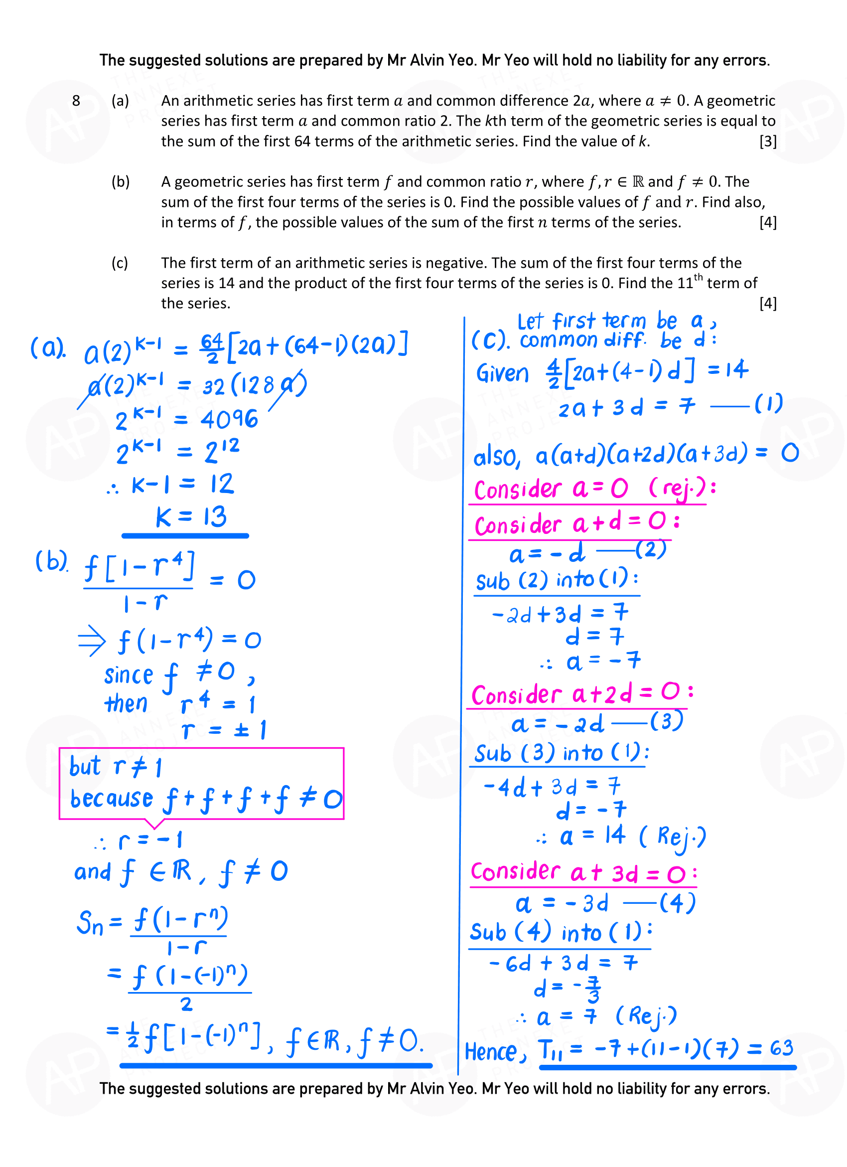 2019 A level H2 Mathematics Paper 1 08 fs8