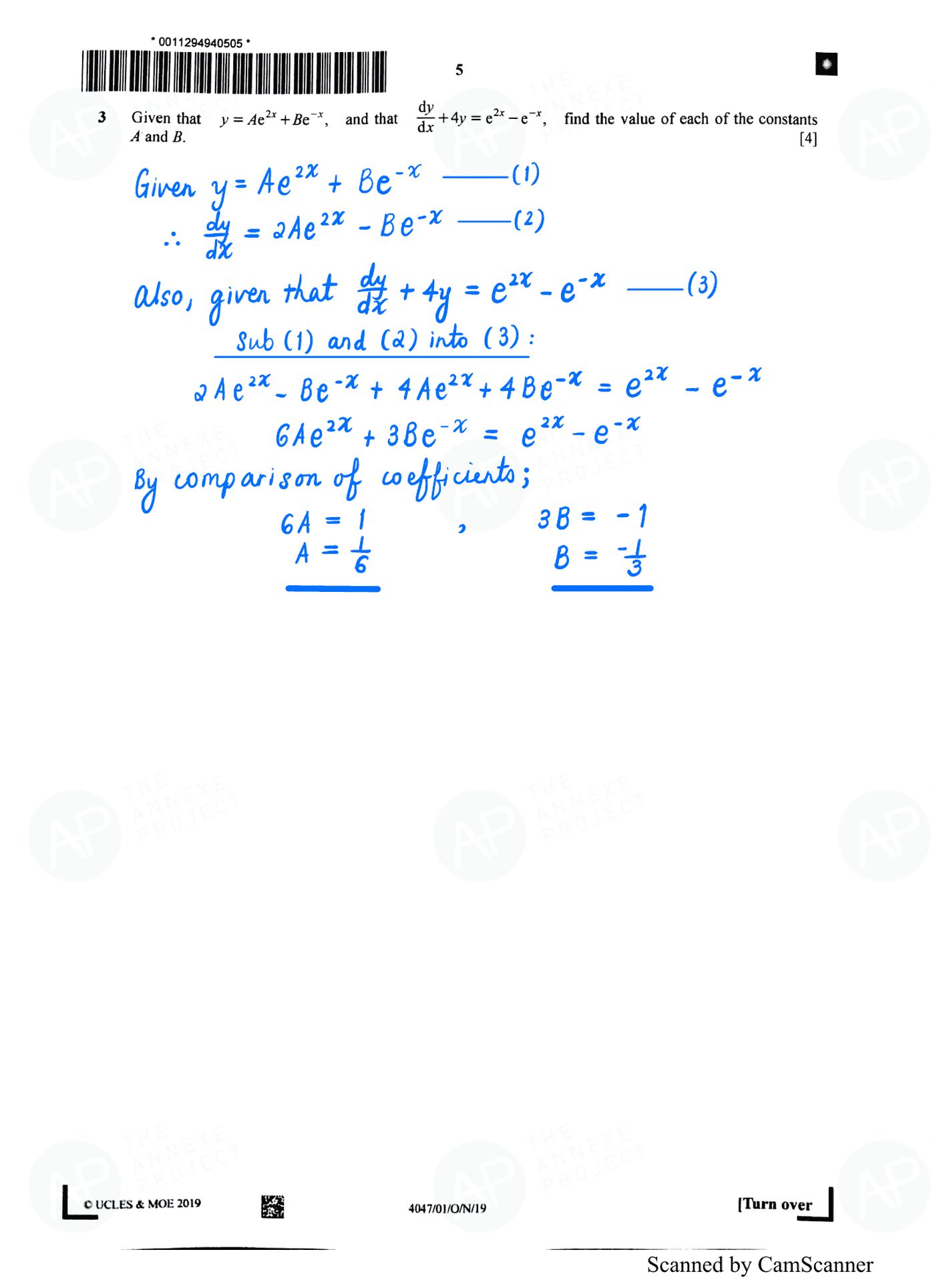 2019 O Level A Math Paper 1 Solution page 03 fs8