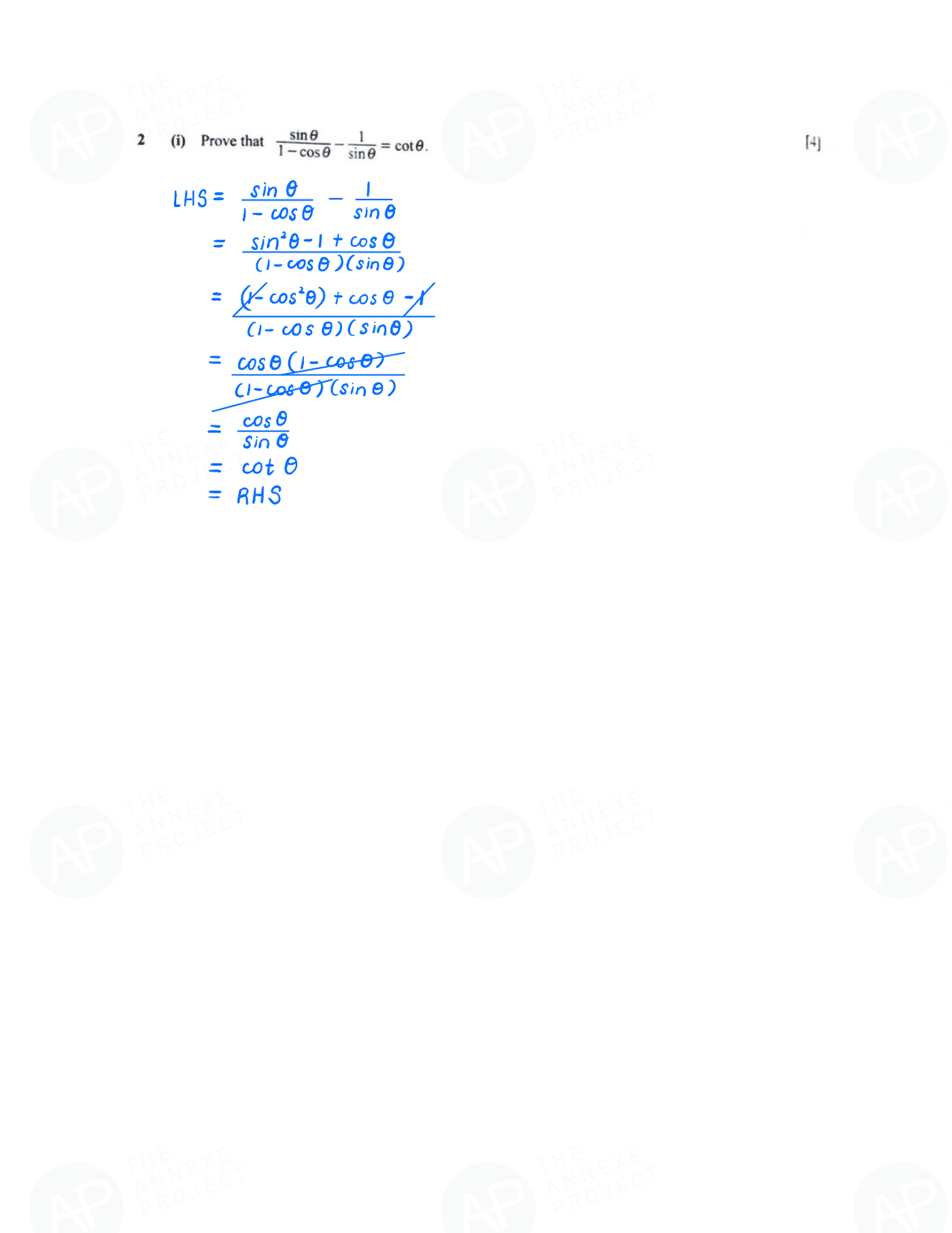 2019 O Level A Math Paper 2 Solution page 02 fs8