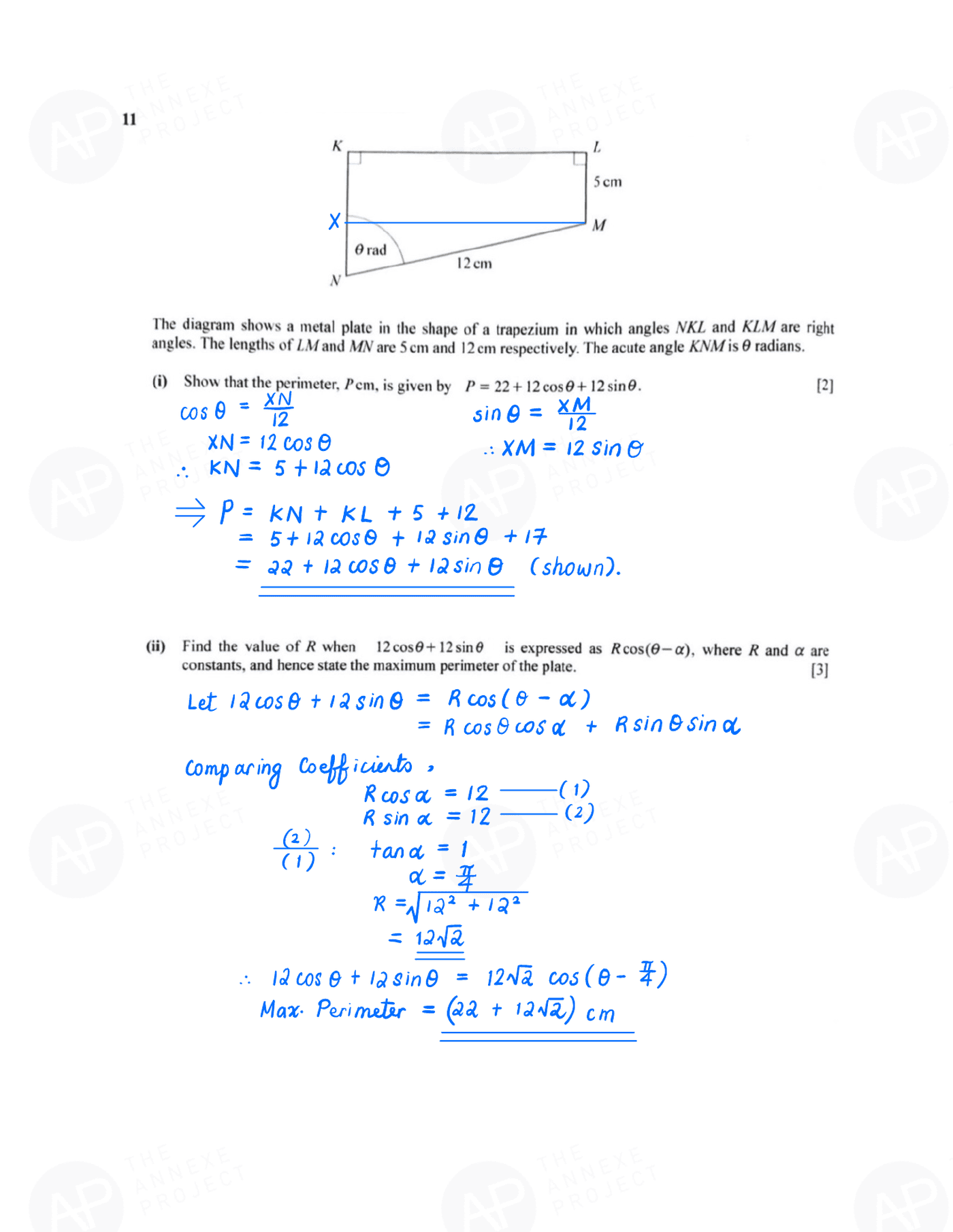 2019 O Level A Math Paper 2 Solution page 15 fs8