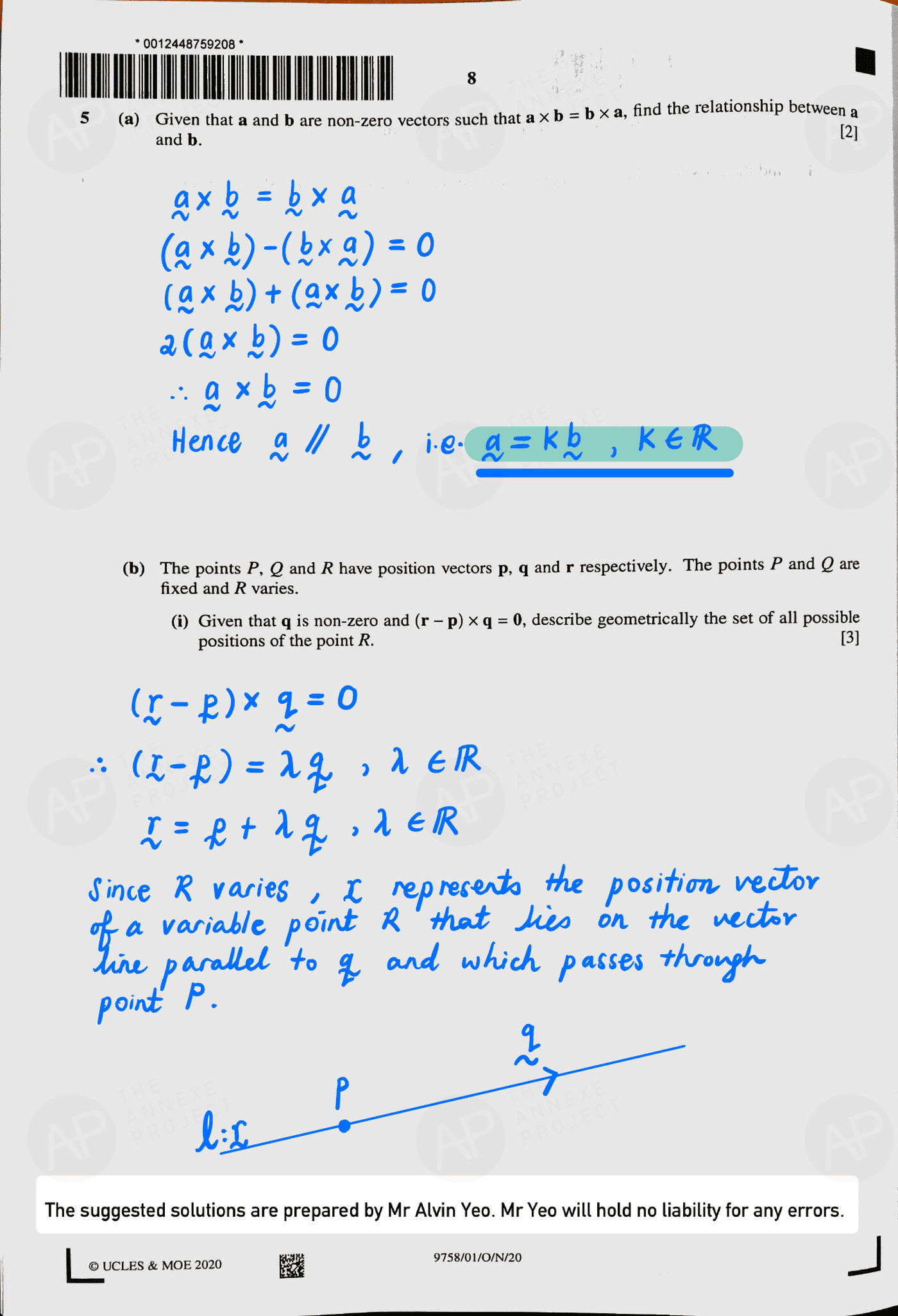 2020 A level H2 Mathematics Paper 1 page 08 fs8
