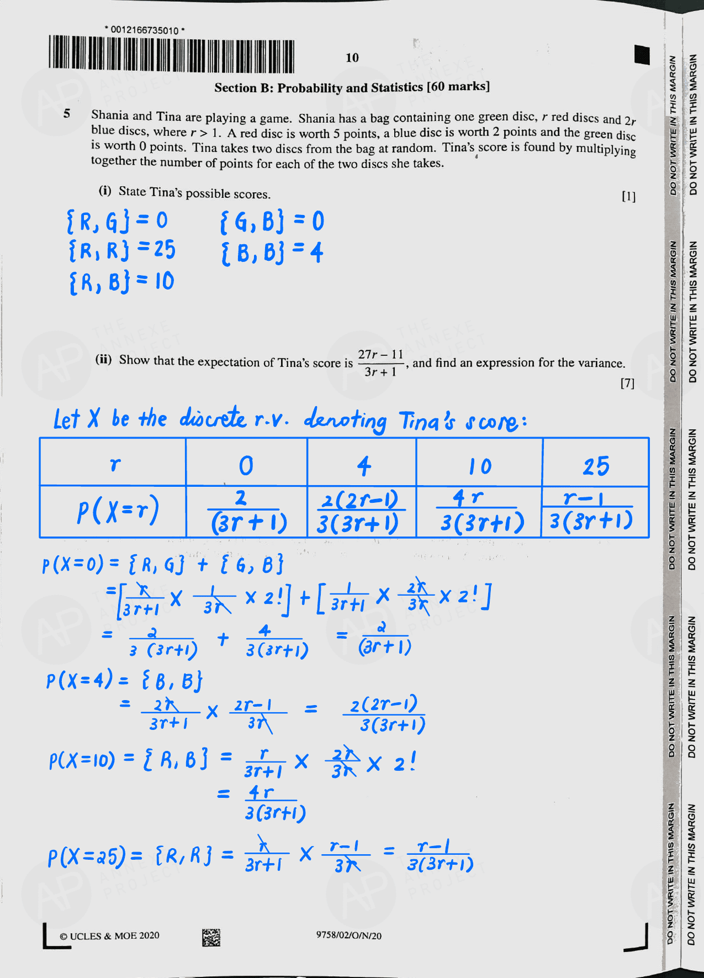 2020 A level H2 Mathematics Paper 2 page 09 fs8