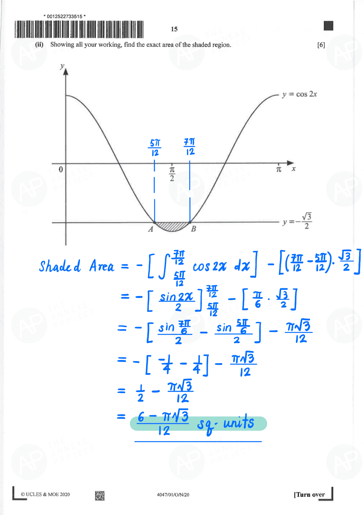 2020 O Level A Math Paper 1 page 15 fs8