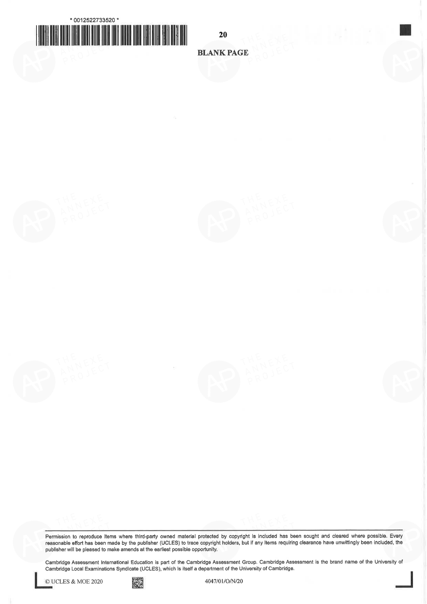 2020 O Level A Math Paper 1 page 21 fs8