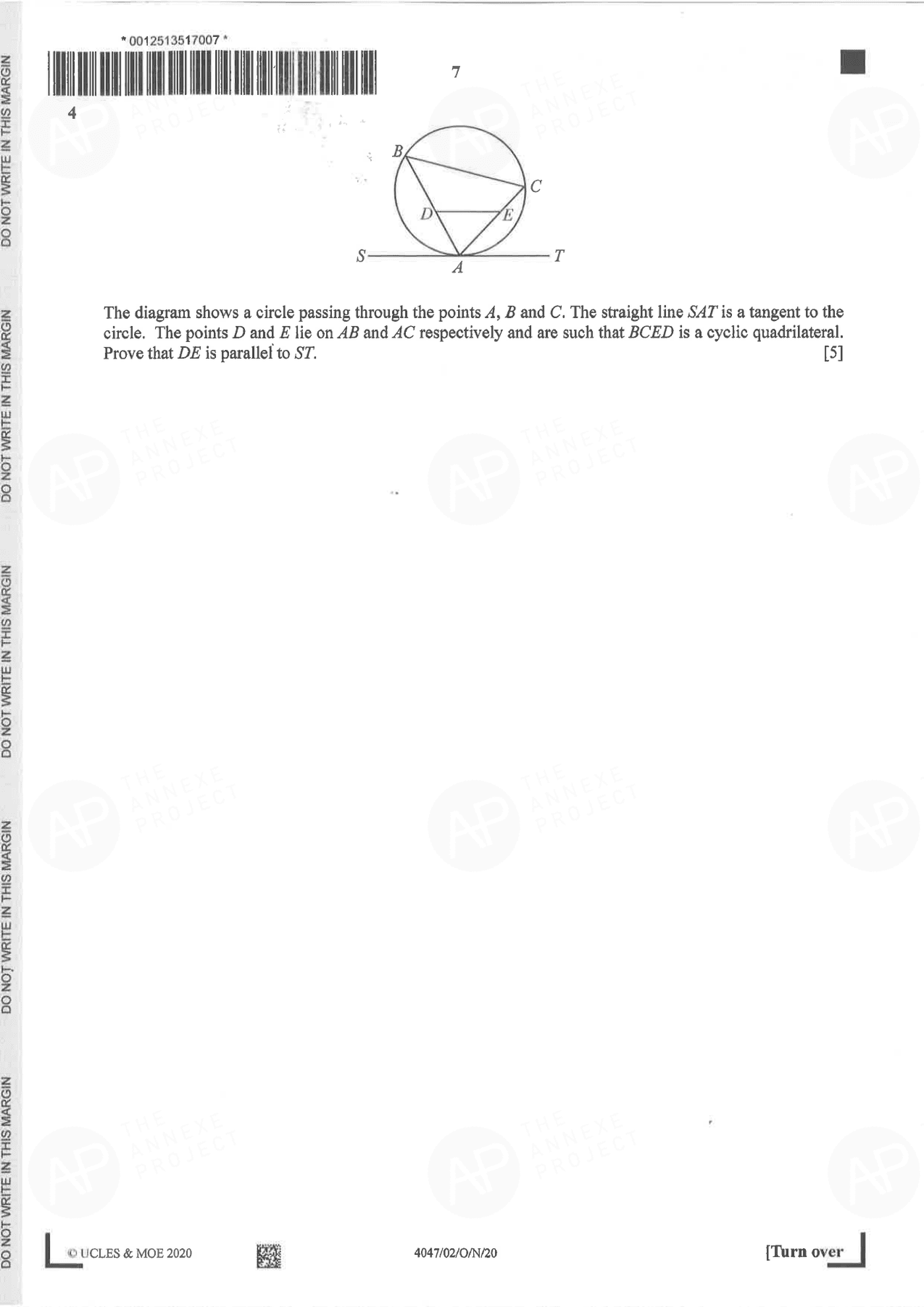 2020 O Level A Math Paper 2 Solutions page 05 fs8