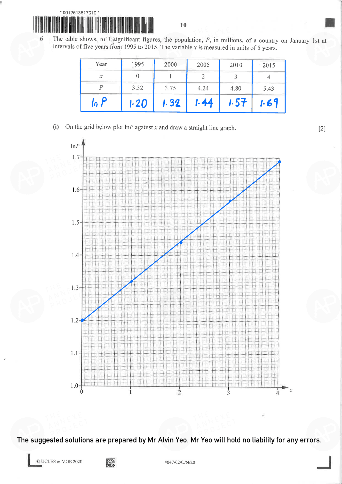 2020 O Level A Math Paper 2 Solutions page 08 fs8
