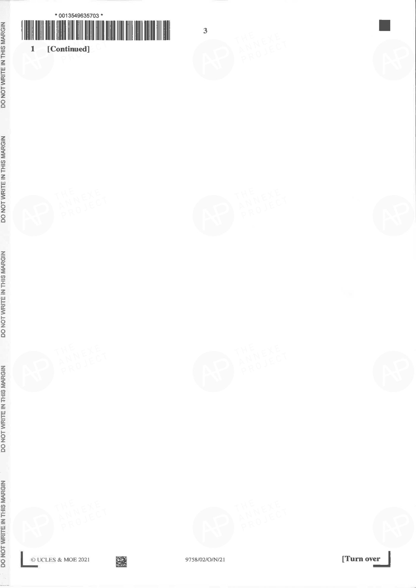 2021 A Level H2 Mathematics Paper 2 Solution page 03 fs8