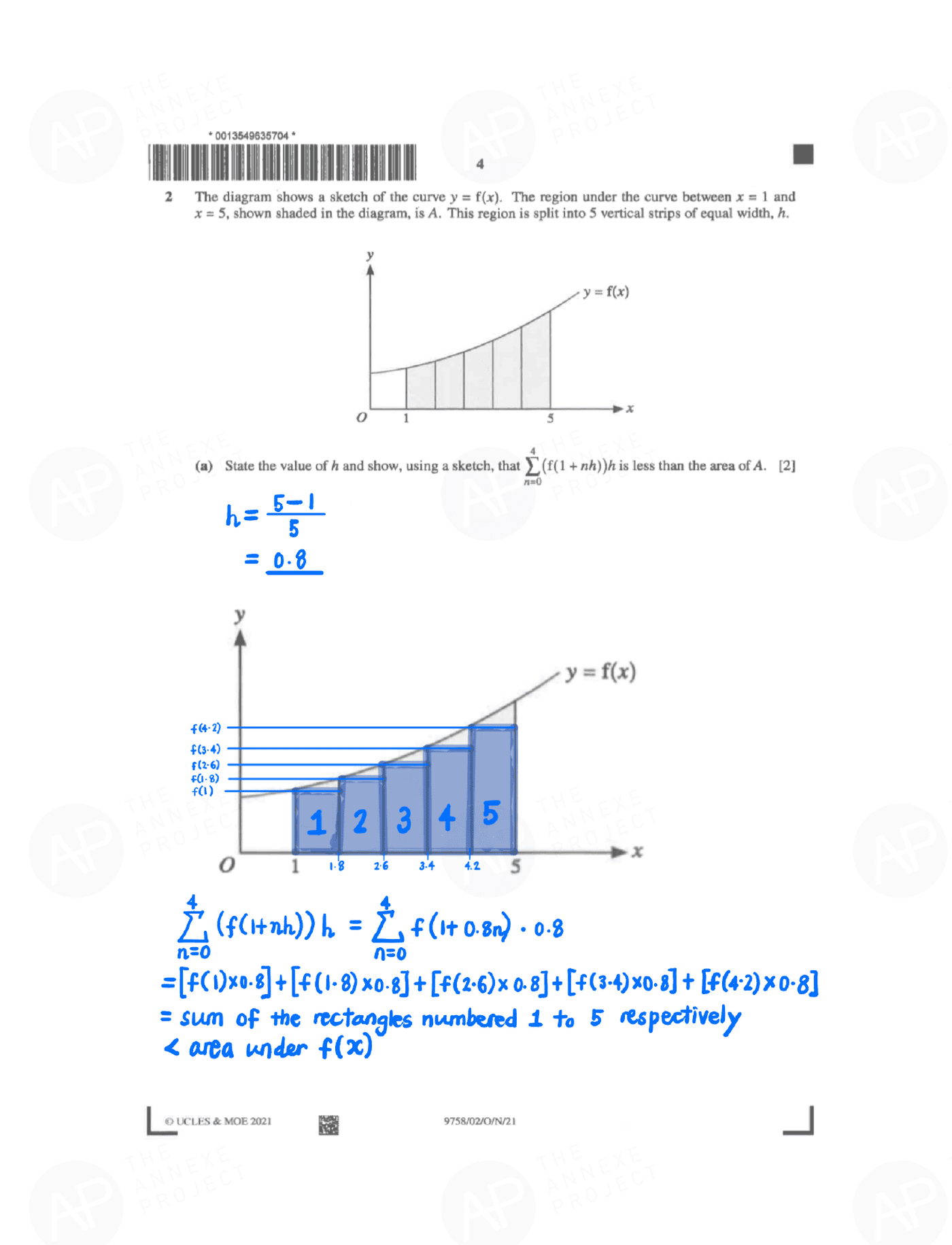 2021 A Level H2 Mathematics Paper 2 Solution page 04 fs8