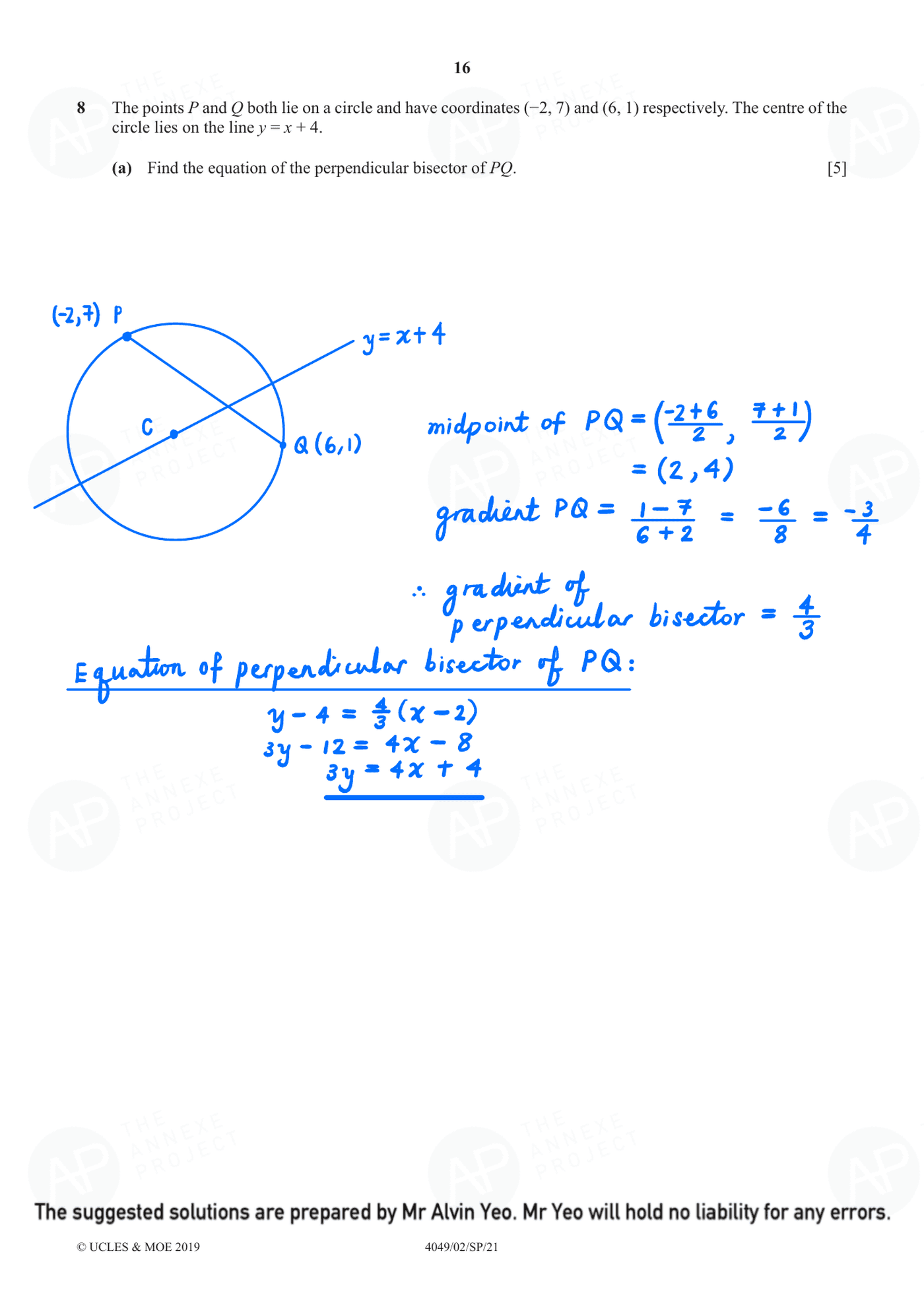 2021 O Level Additional Mathematics Specimen Paper 2 page 16 fs8