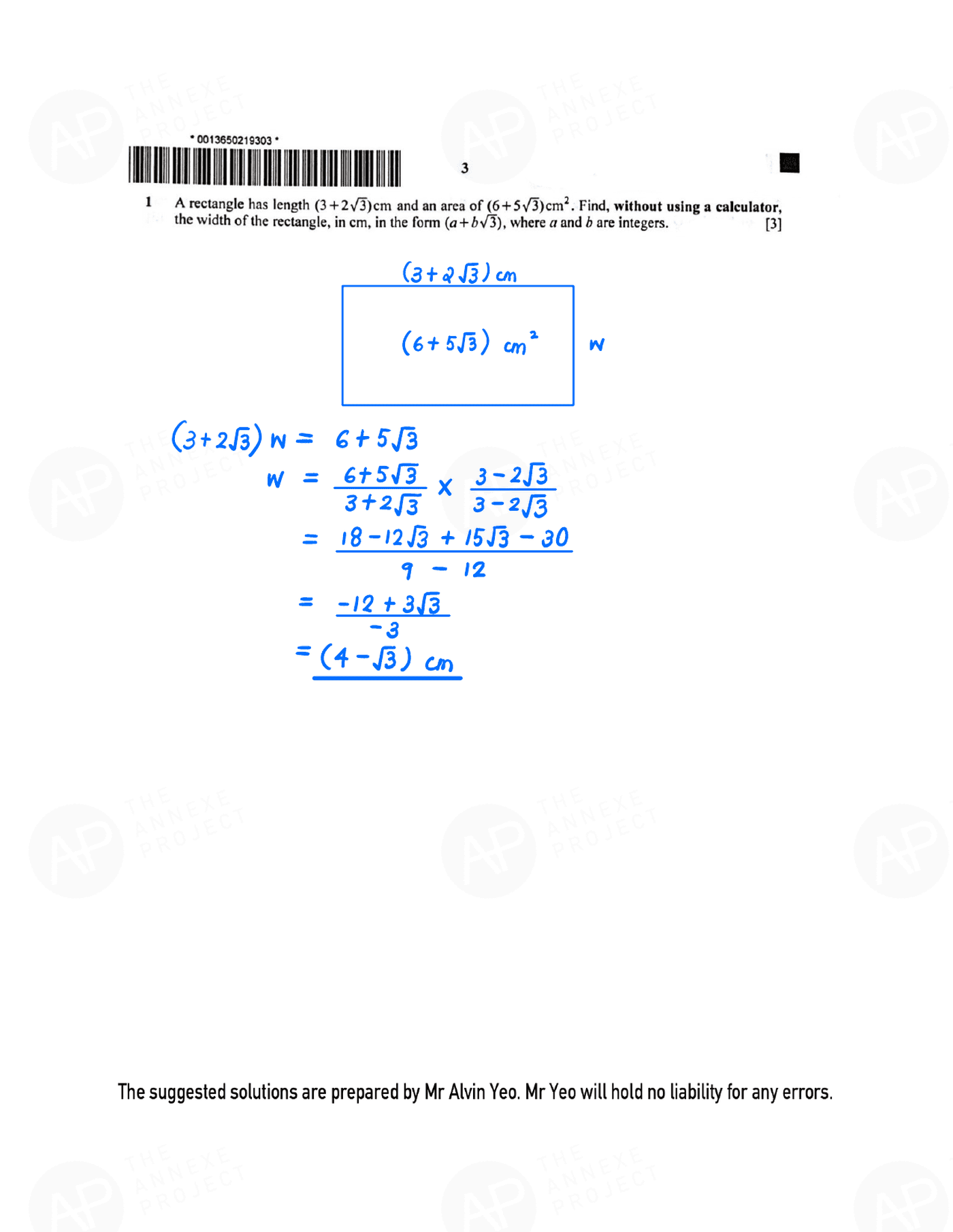 2021 O level A Math Paper 1 page 03 fs8