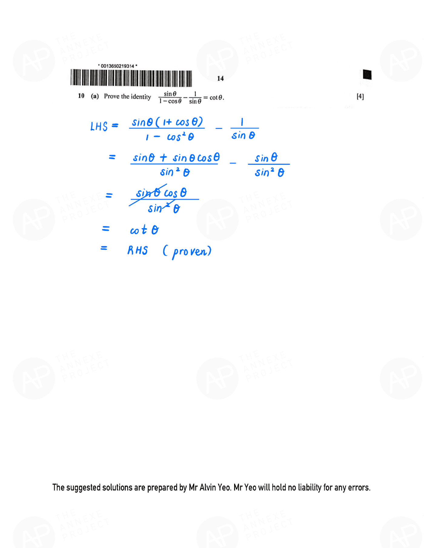 2021 O level A Math Paper 1 page 14 fs8