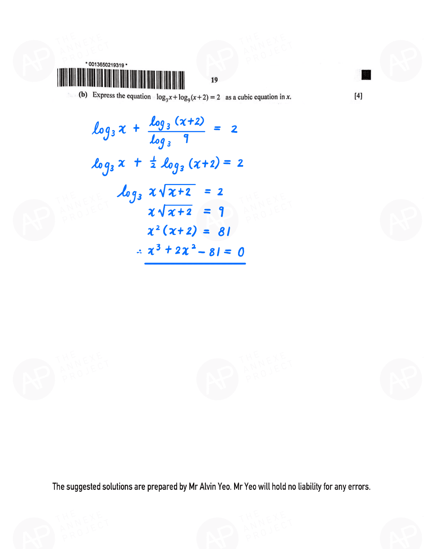 2021 O level A Math Paper 1 page 19 fs8