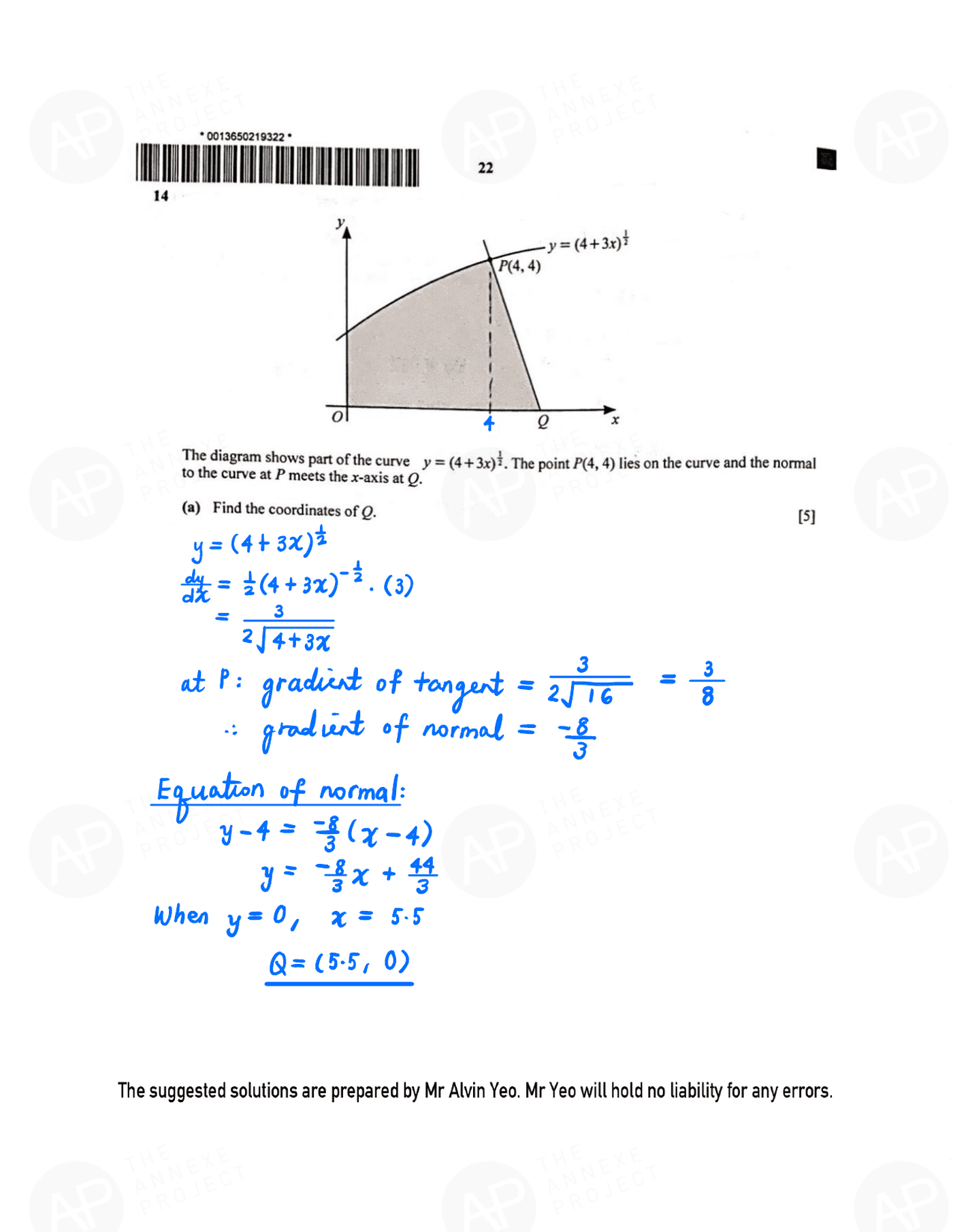 2021 O level A Math Paper 1 page 22 fs8