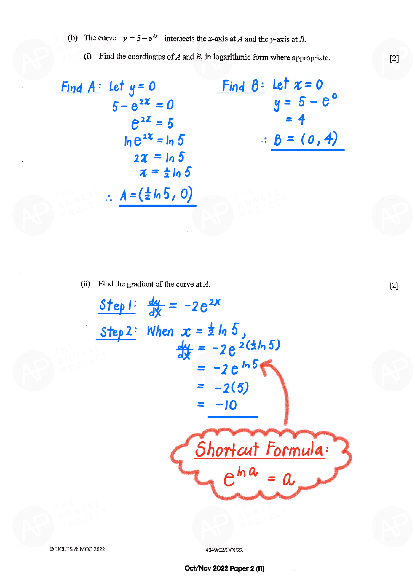 2022 O Level A Math Paper 2 solutions page 11 fs8