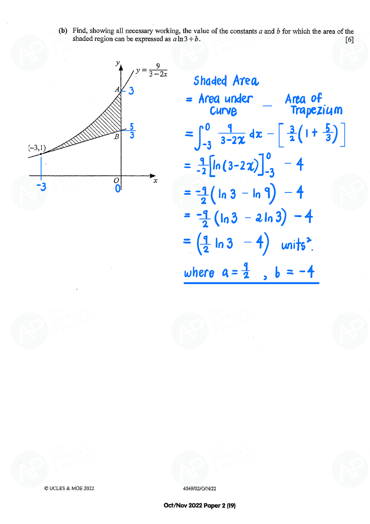 2022 O Level A Math Paper 2 solutions page 19 fs8
