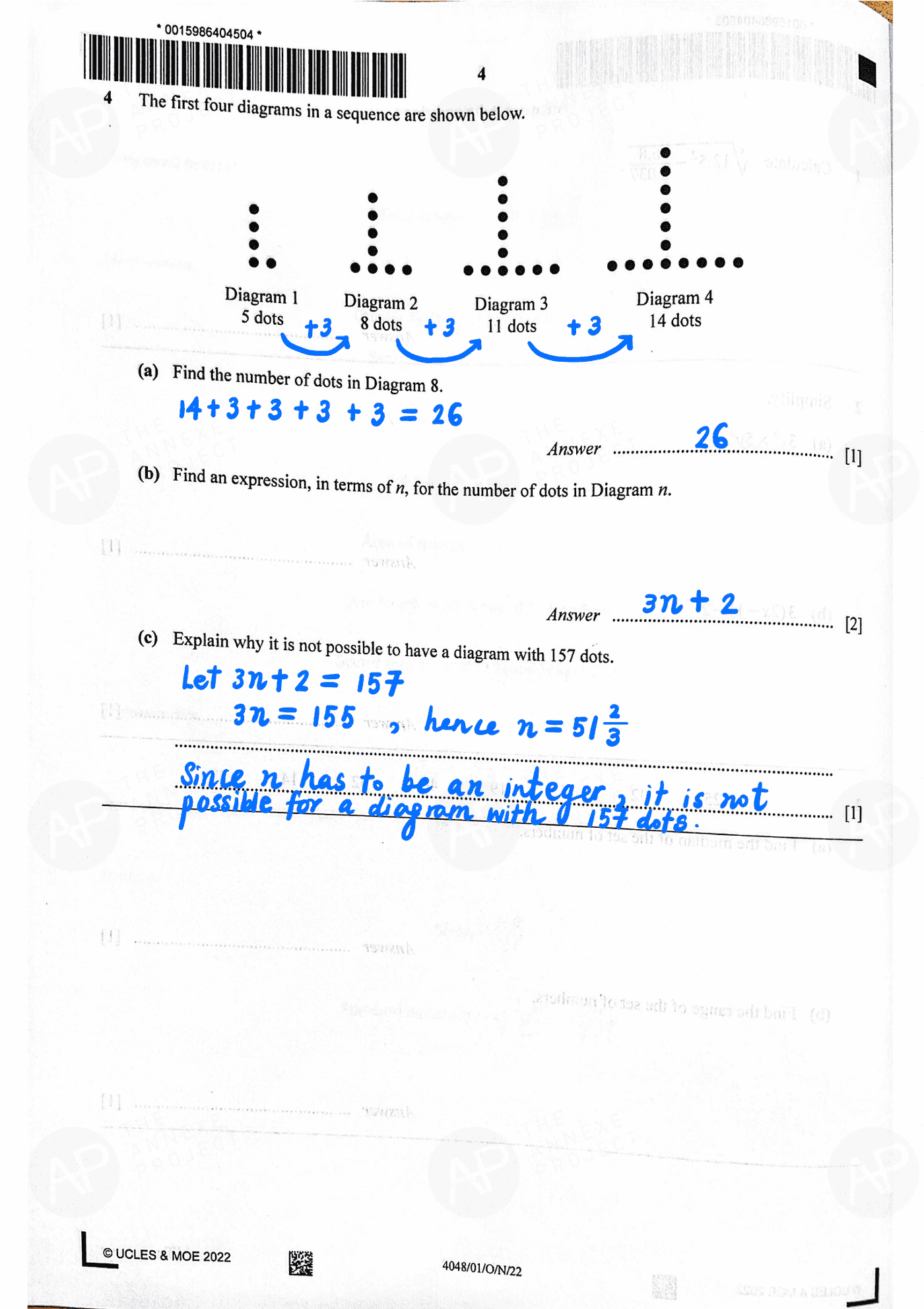 2022 O Level Elementary Mathematics Paper 1 page 04 fs8