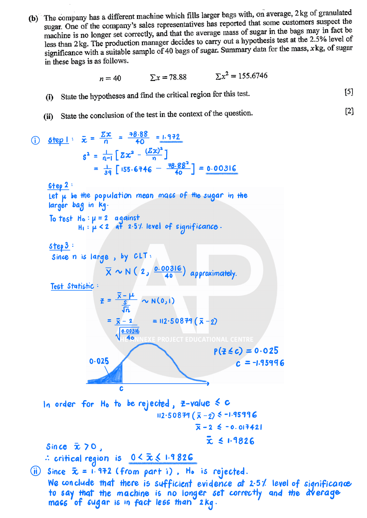 2023 A Level H2 Mathematics Paper 2 page 15
