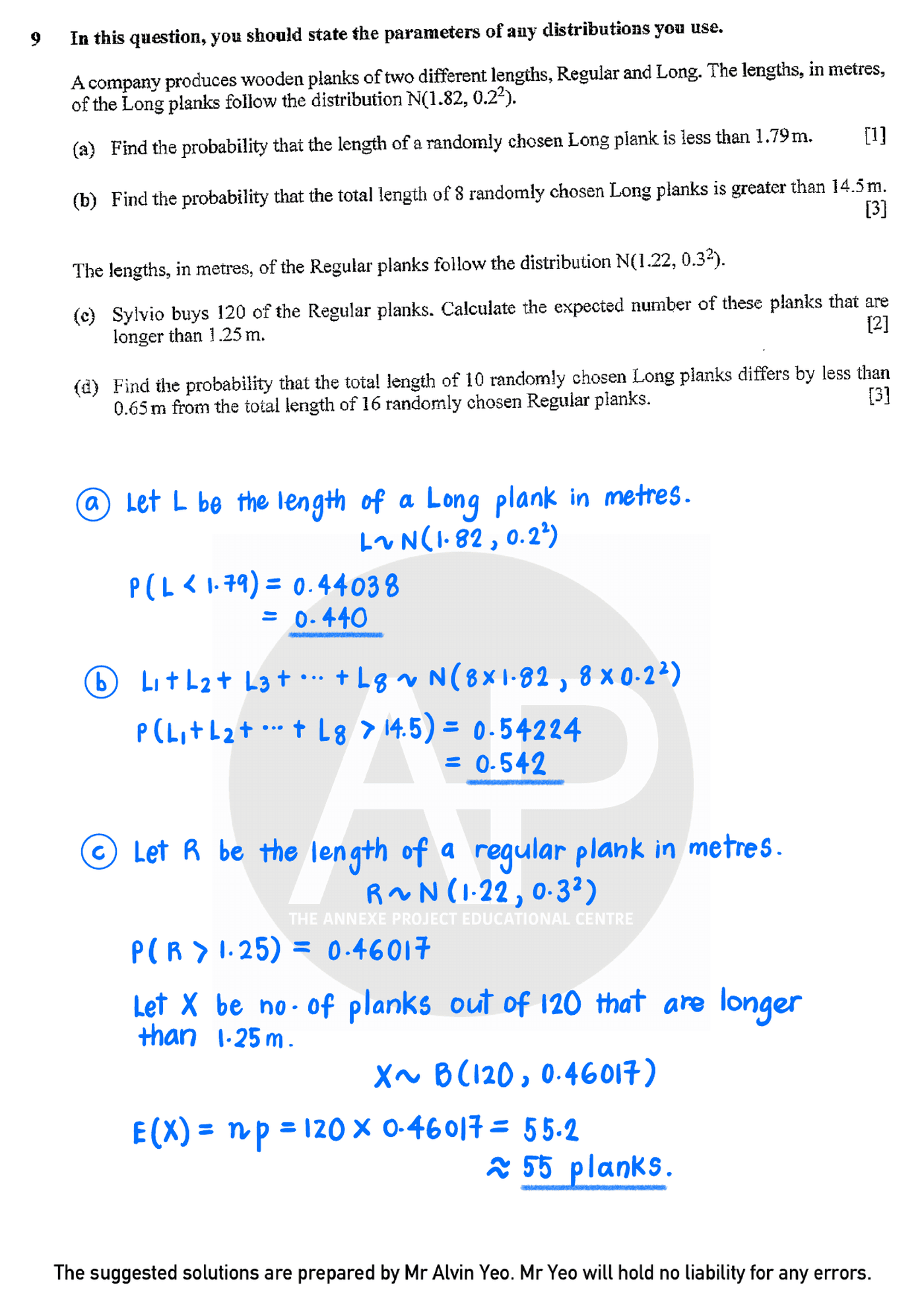 2023 A Level H2 Mathematics Paper 2 page 16