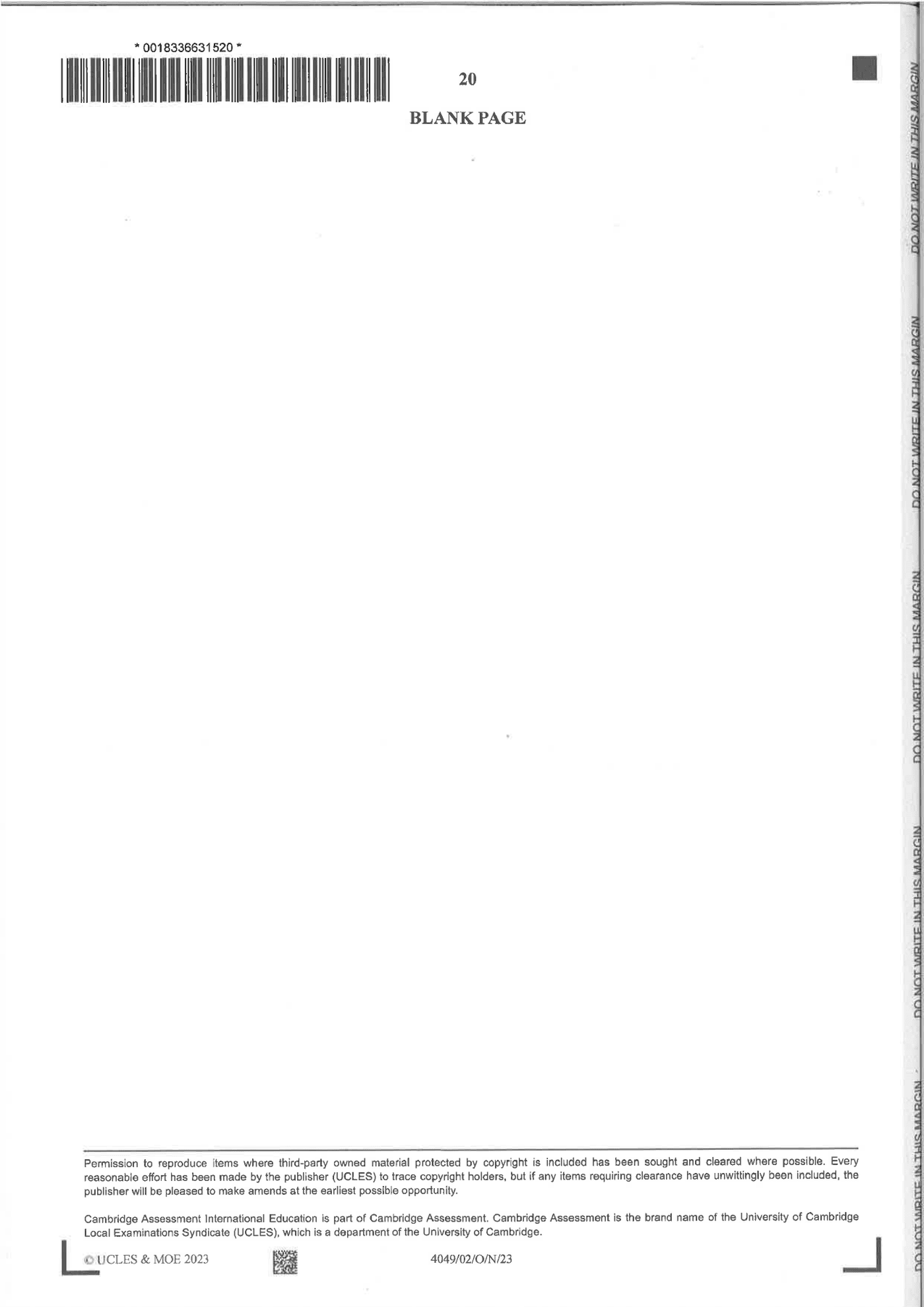 2023 O Level A Math Paper 2 solutions page 20