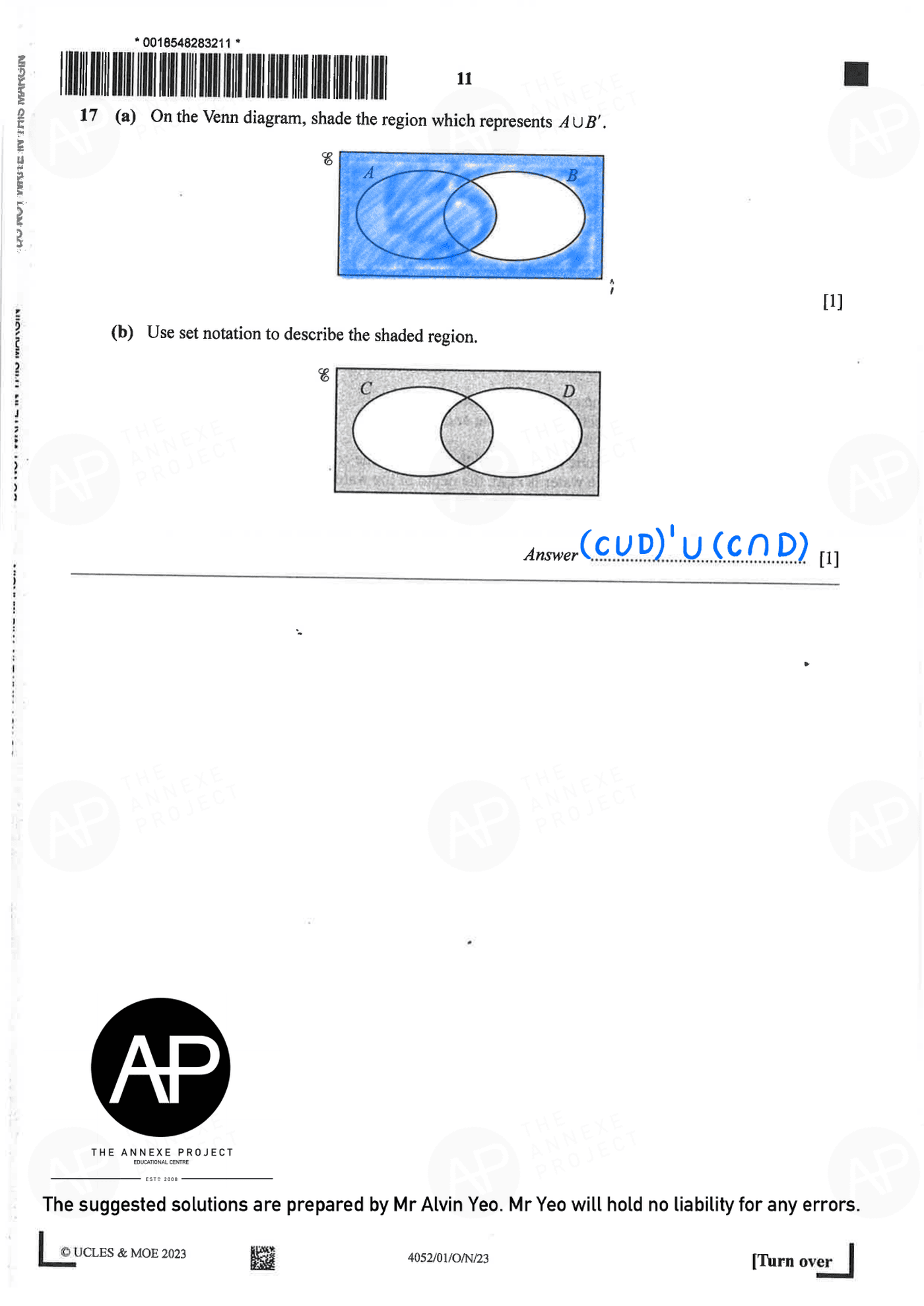 2023 O Level Elementary Mathematics Paper 1 alvin updated page 11 fs8