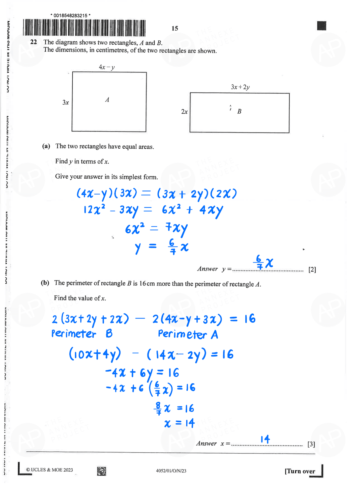 2023 O Level Elementary Mathematics Paper 1 alvin updated page 15 fs8