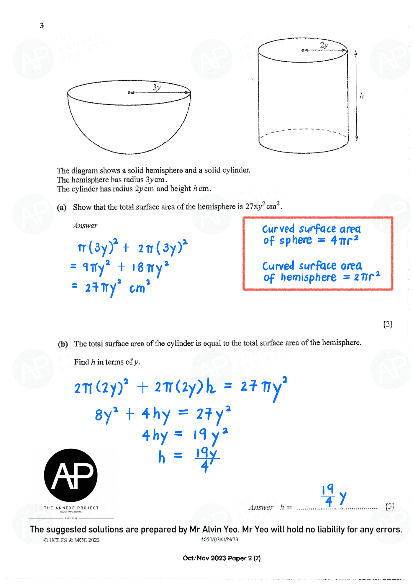 2023 O Level Elementary Mathematics Paper 2 page 06 fs8