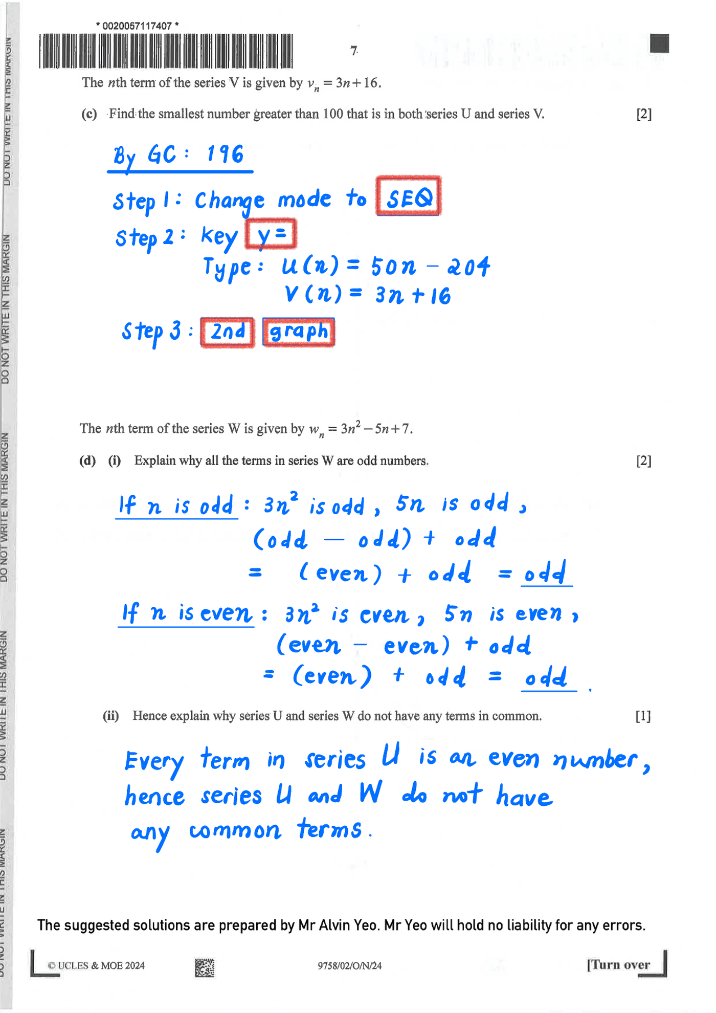 2024 A Level H2 Mathematics Paper 2 page 07