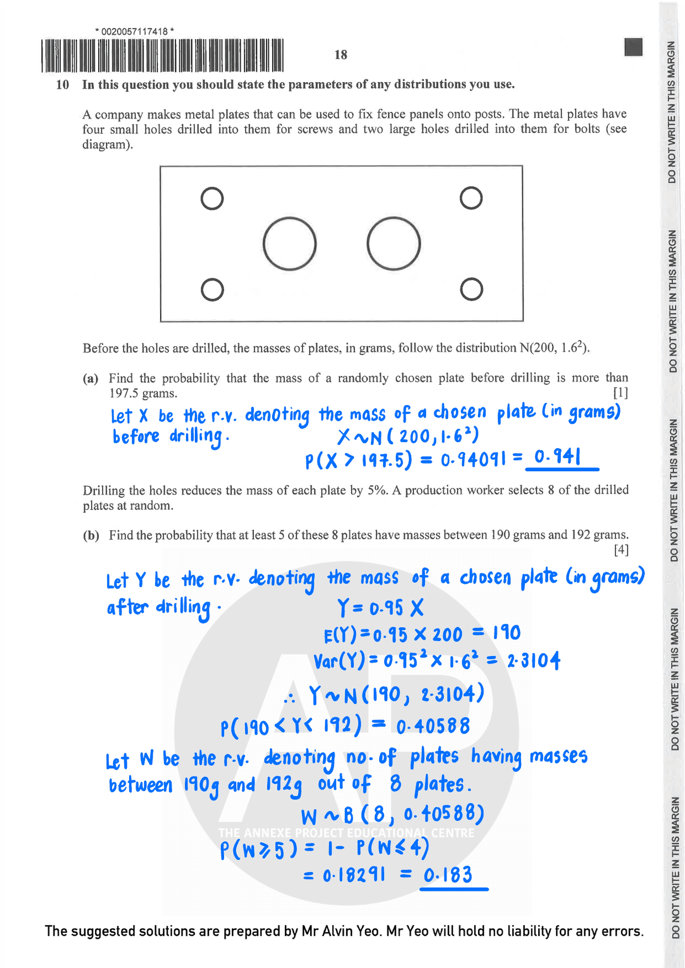 2024 A Level H2 Mathematics Paper 2 page 18