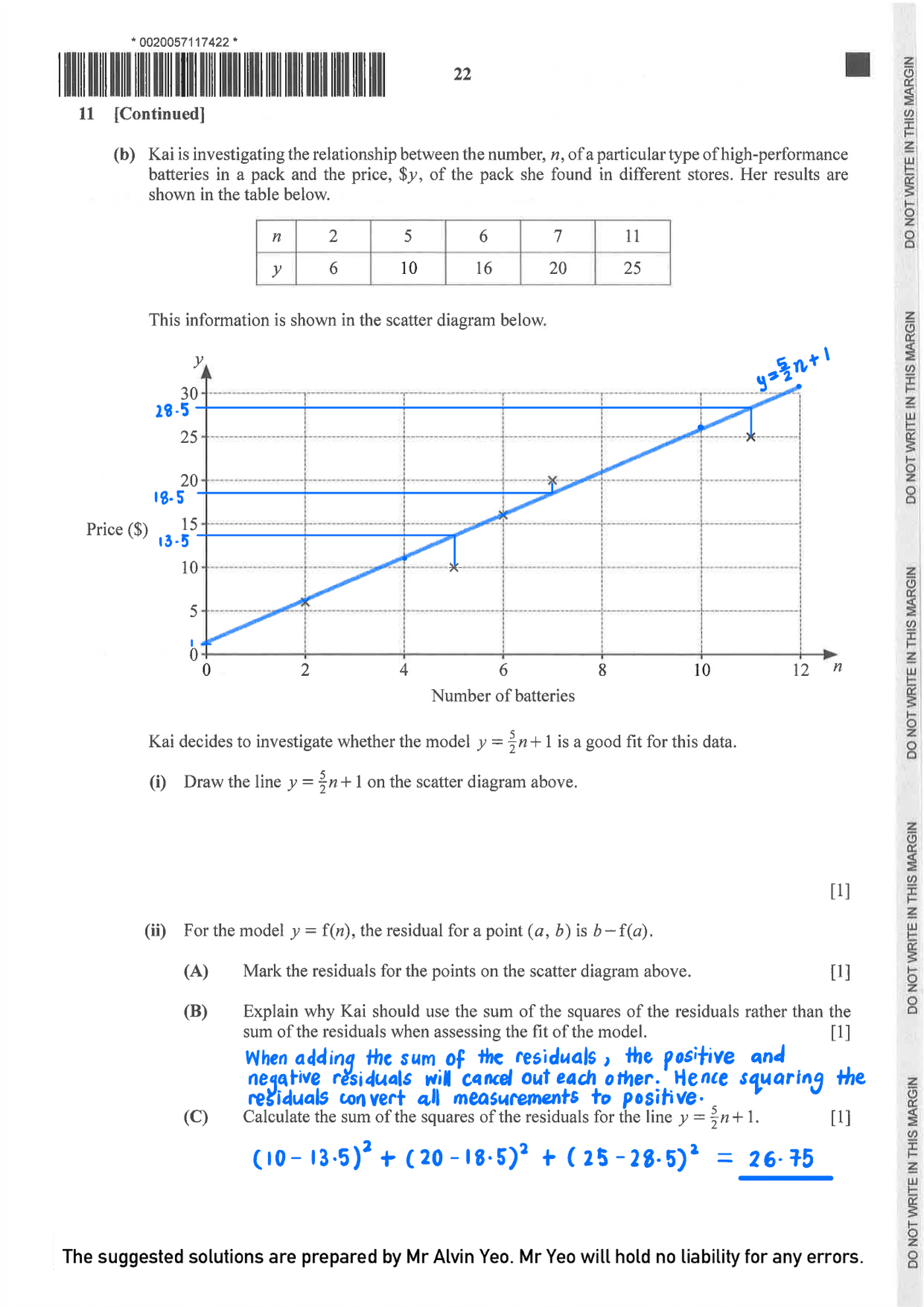 2024 A Level H2 Mathematics Paper 2 page 22