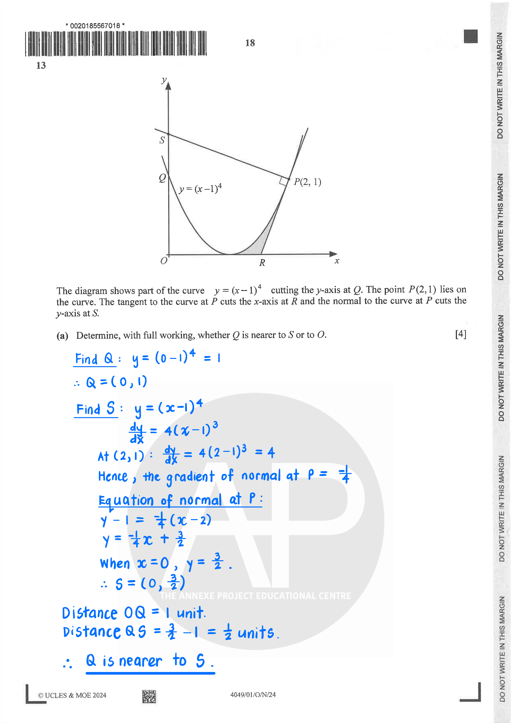 2024 O Level A Math Paper 1 Solutions page 18