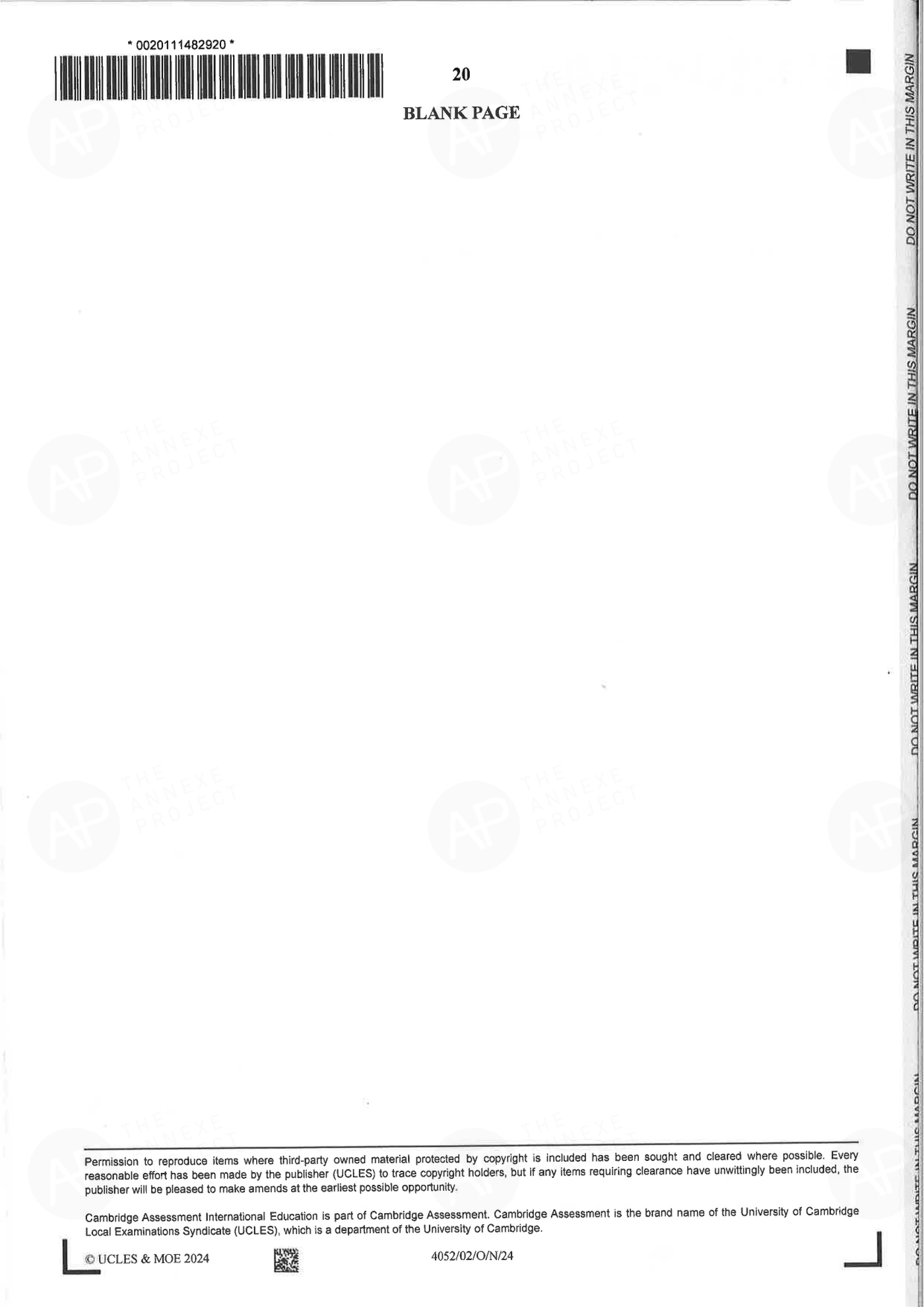 2024 O Level Elementary Mathematics Paper 2 Solutions page 20 fs8