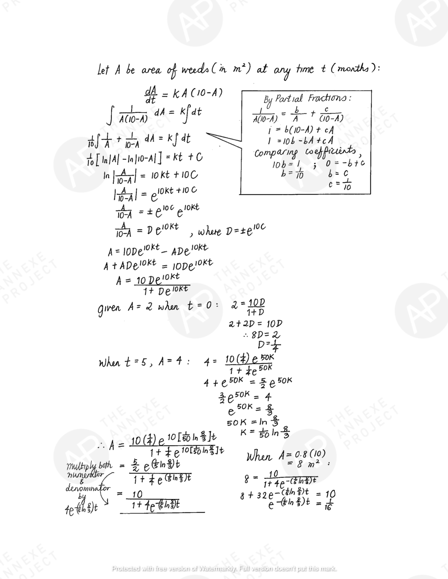 2017 GCE A LEVEL H2 MATHEMATICS SPECIMEN PAPER 1 SOLUTION 16 The Annexe Project A Level H2 Math Tuition 2017 A Level Specimen Paper 1 solution 16