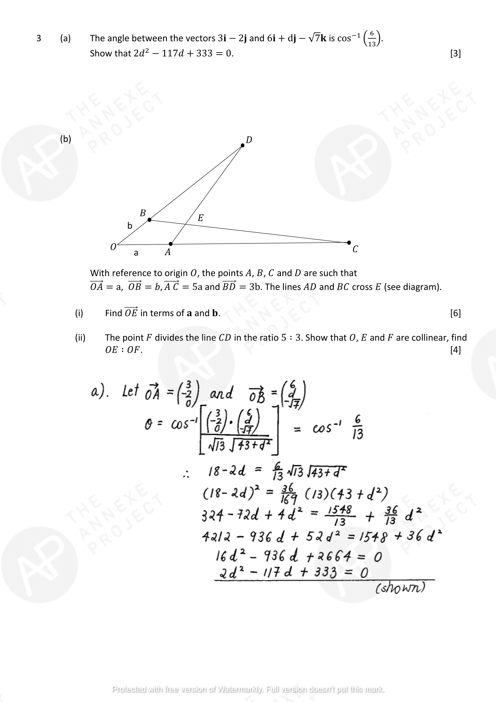 The Annexe Project A Level H2 Math Tuition 2017 A Level Specimen Paper 2 solution 03