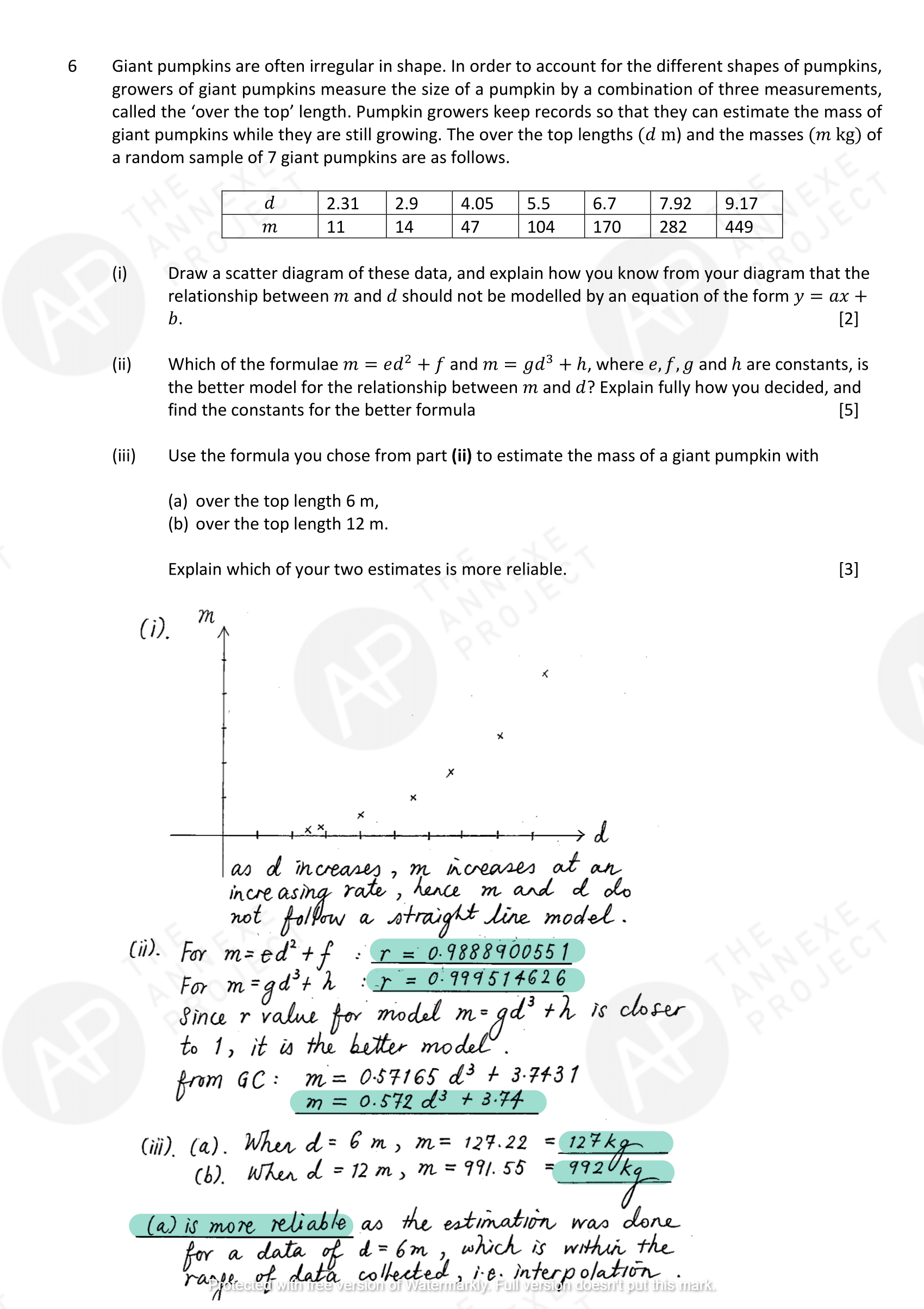 The Annexe Project A Level H2 Math Tuition 2017 A Level Specimen Paper 2 solution 08