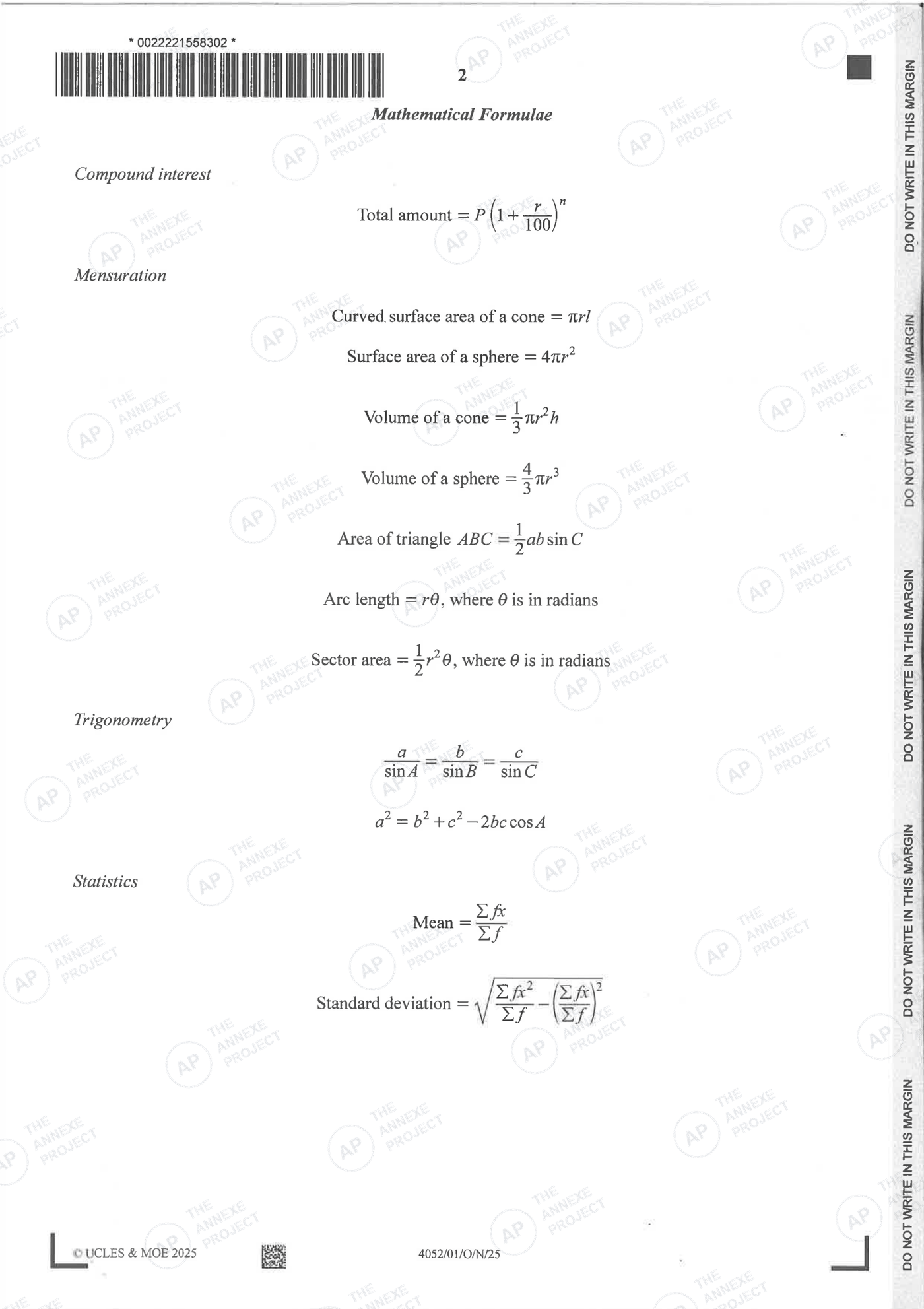 2025 O-LEVEL E MATH PAPER 1 SOLUTION 2 2025 O Level Elementary Mathematics Paper 1 Solutions page 02 fs8 1