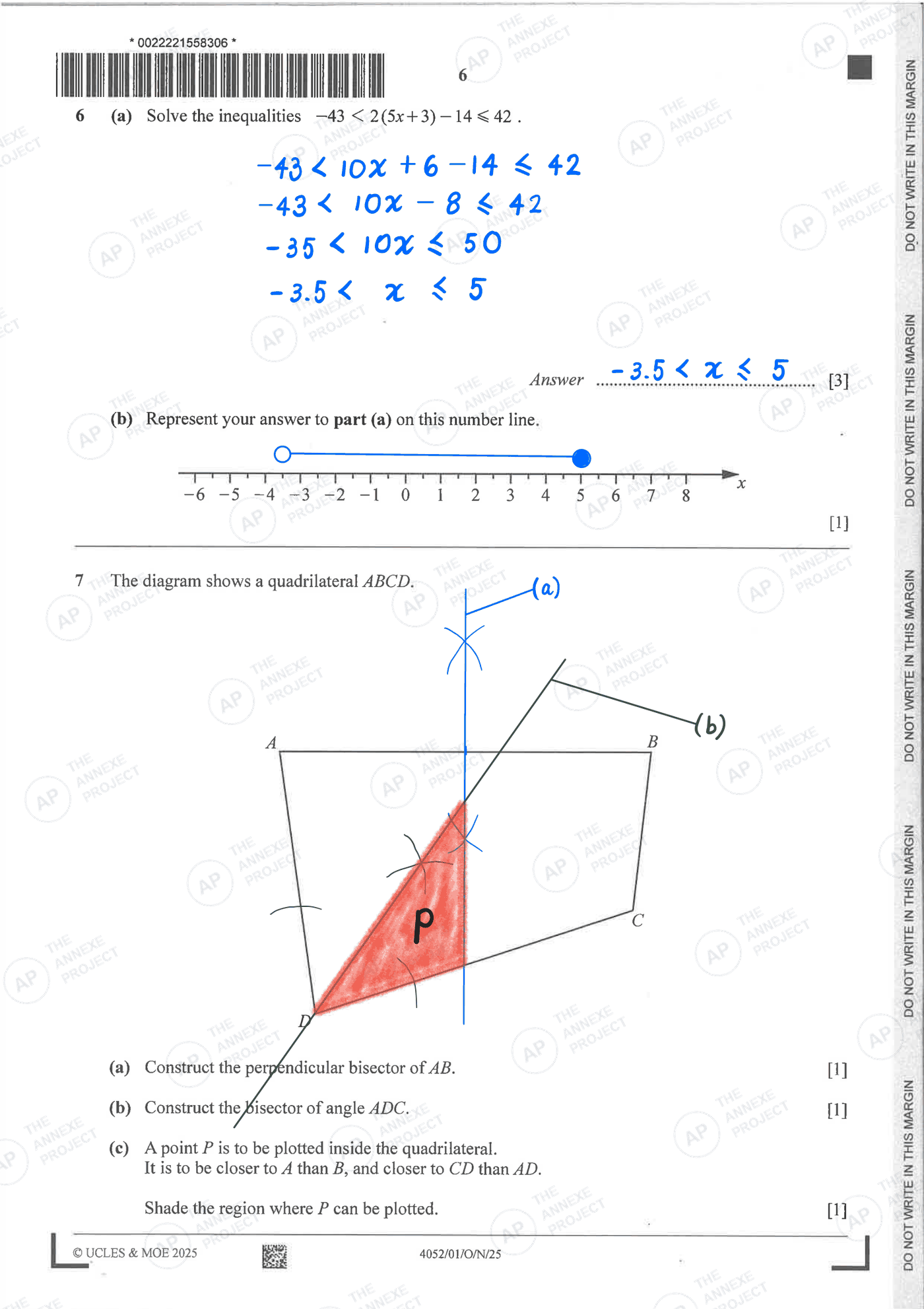 2025 O-LEVEL E MATH PAPER 1 SOLUTION 6 2025 O Level Elementary Mathematics Paper 1 Solutions page 06 fs8 1