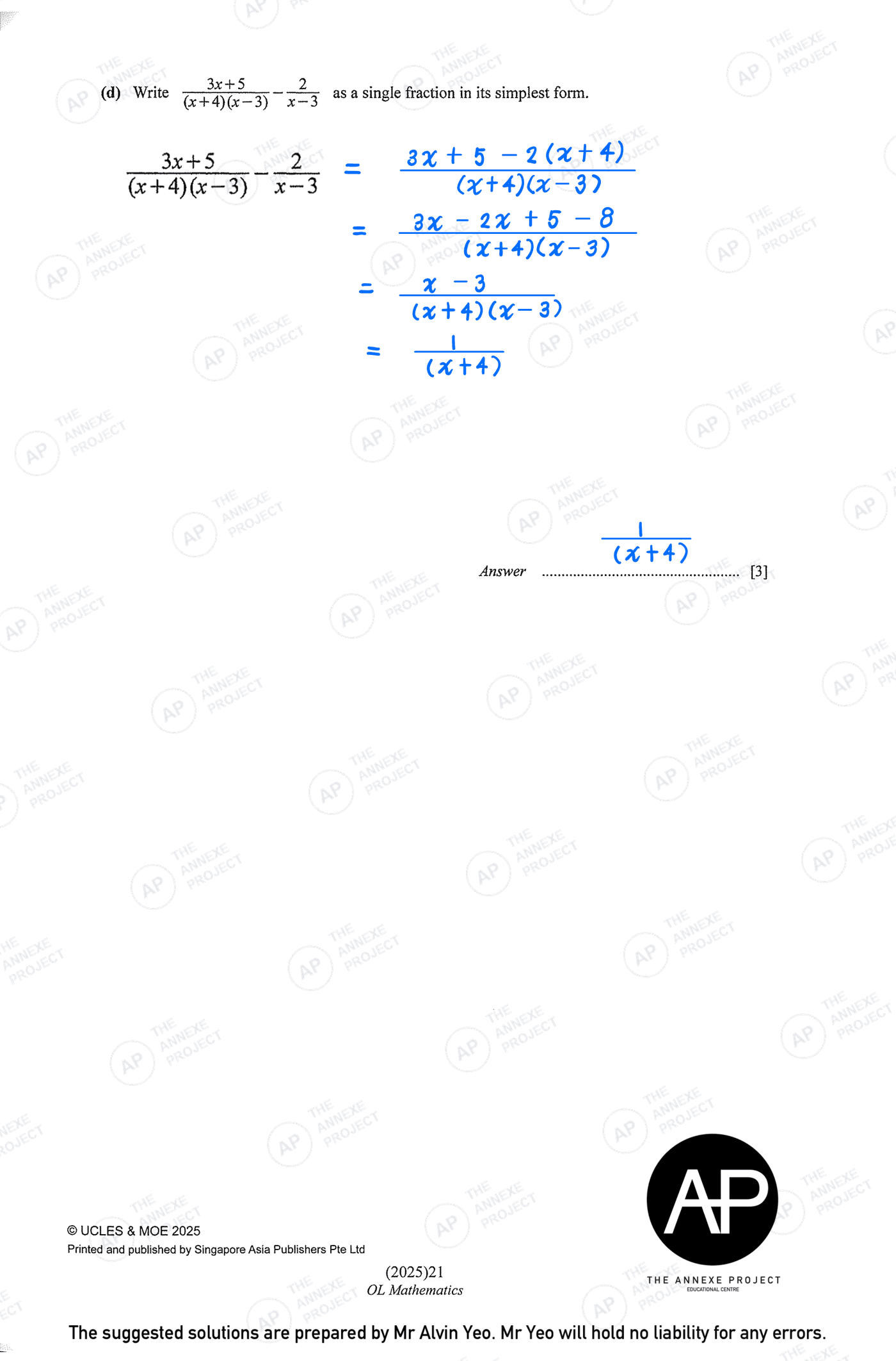 2025 GCE O-LEVEL E MATH PAPER 2 SOLUTION 3 2025 O Level Elementary Mathematics Paper 2 Solutions page 03 fs8