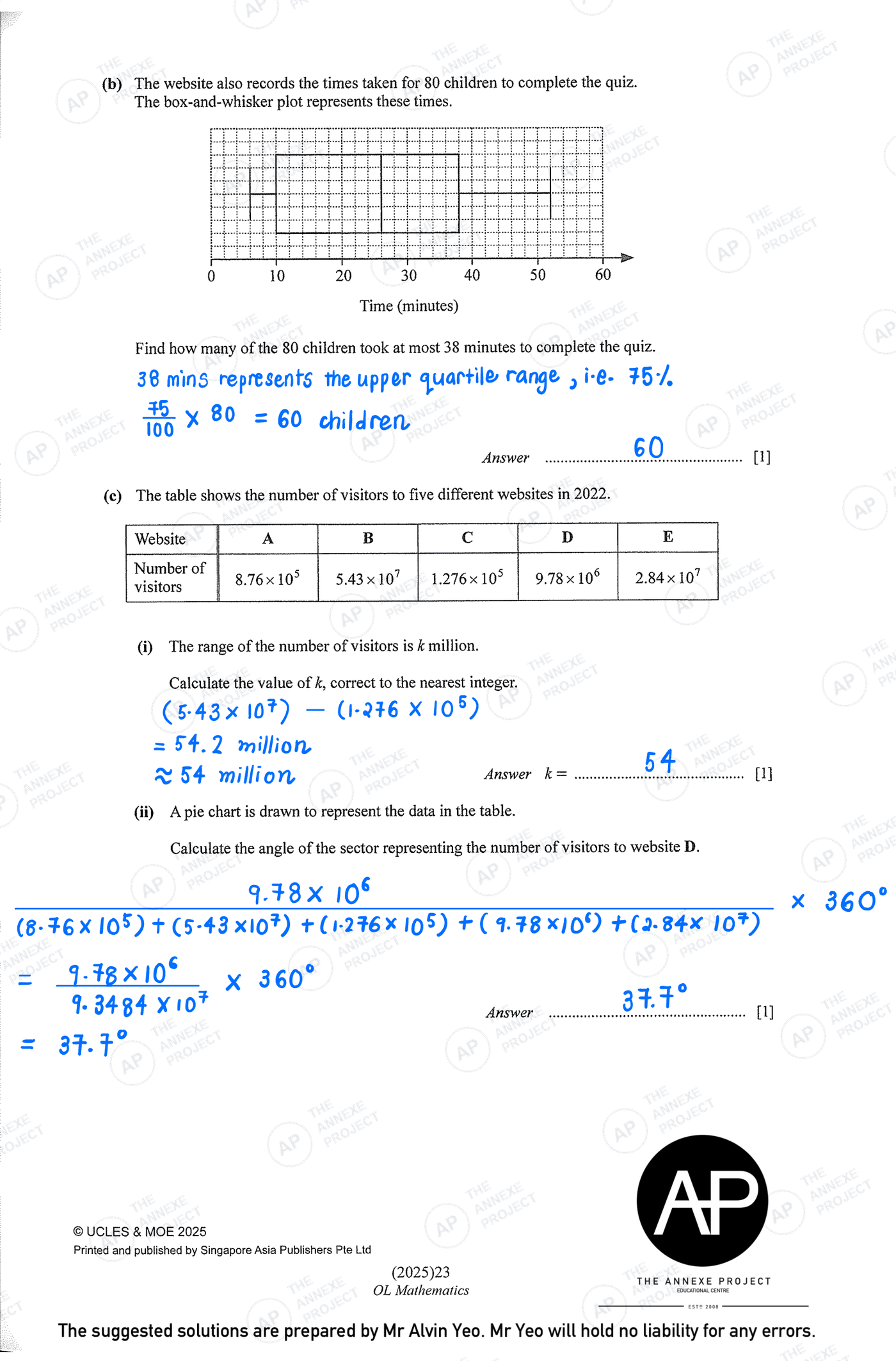 2025 GCE O-LEVEL E MATH PAPER 2 SOLUTION 5 2025 O Level Elementary Mathematics Paper 2 Solutions page 05 fs8