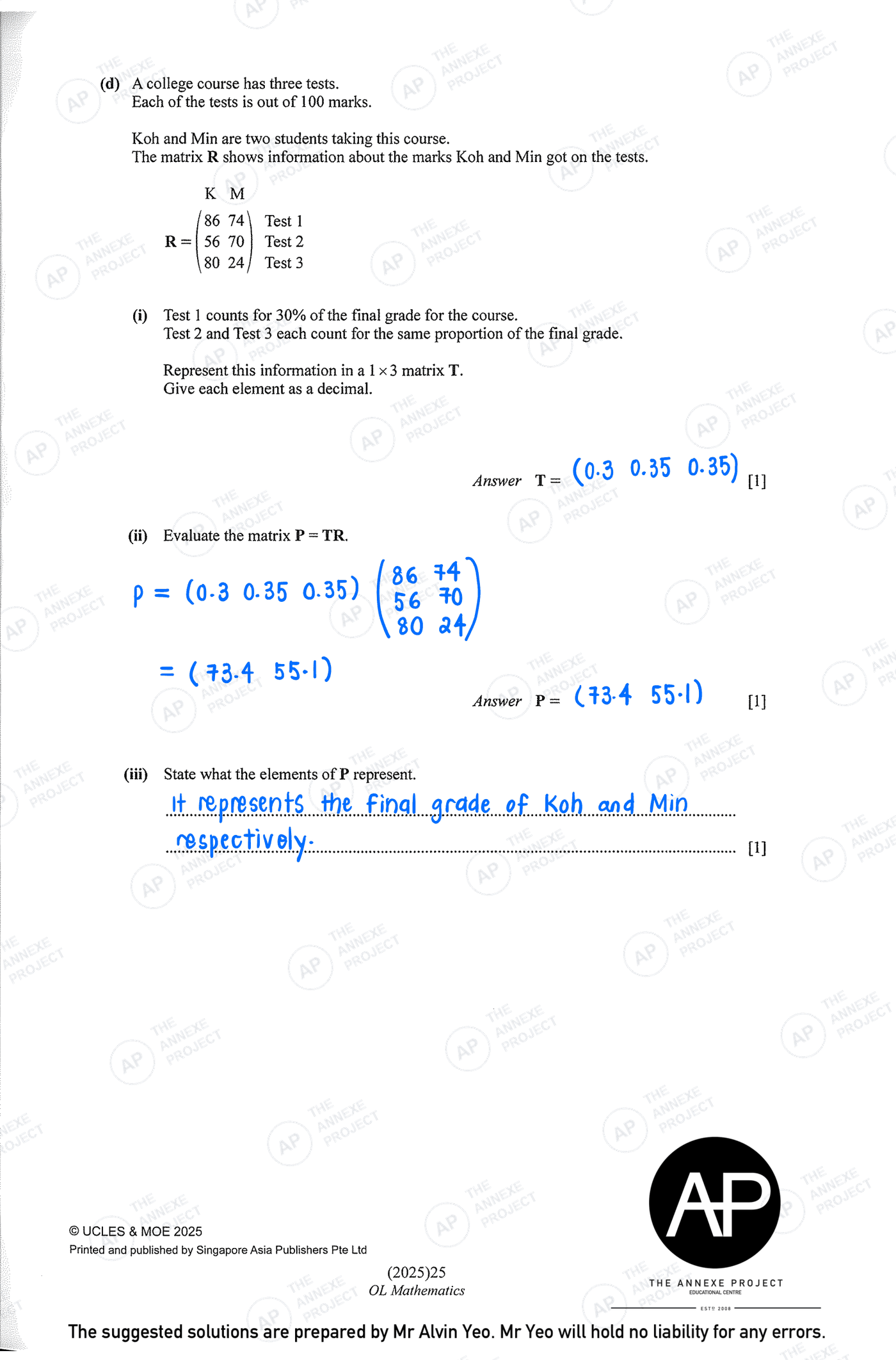 2025 GCE O-LEVEL E MATH PAPER 2 SOLUTION 7 2025 O Level Elementary Mathematics Paper 2 Solutions page 07 fs8
