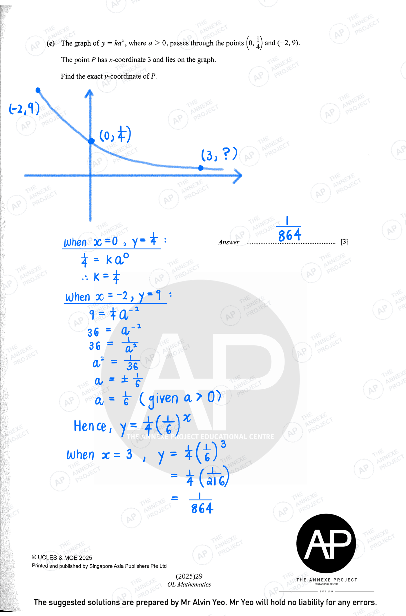 2025 GCE O-LEVEL E MATH PAPER 2 SOLUTION 11 2025 O Level Elementary Mathematics Paper 2 Solutions page 11 fs8