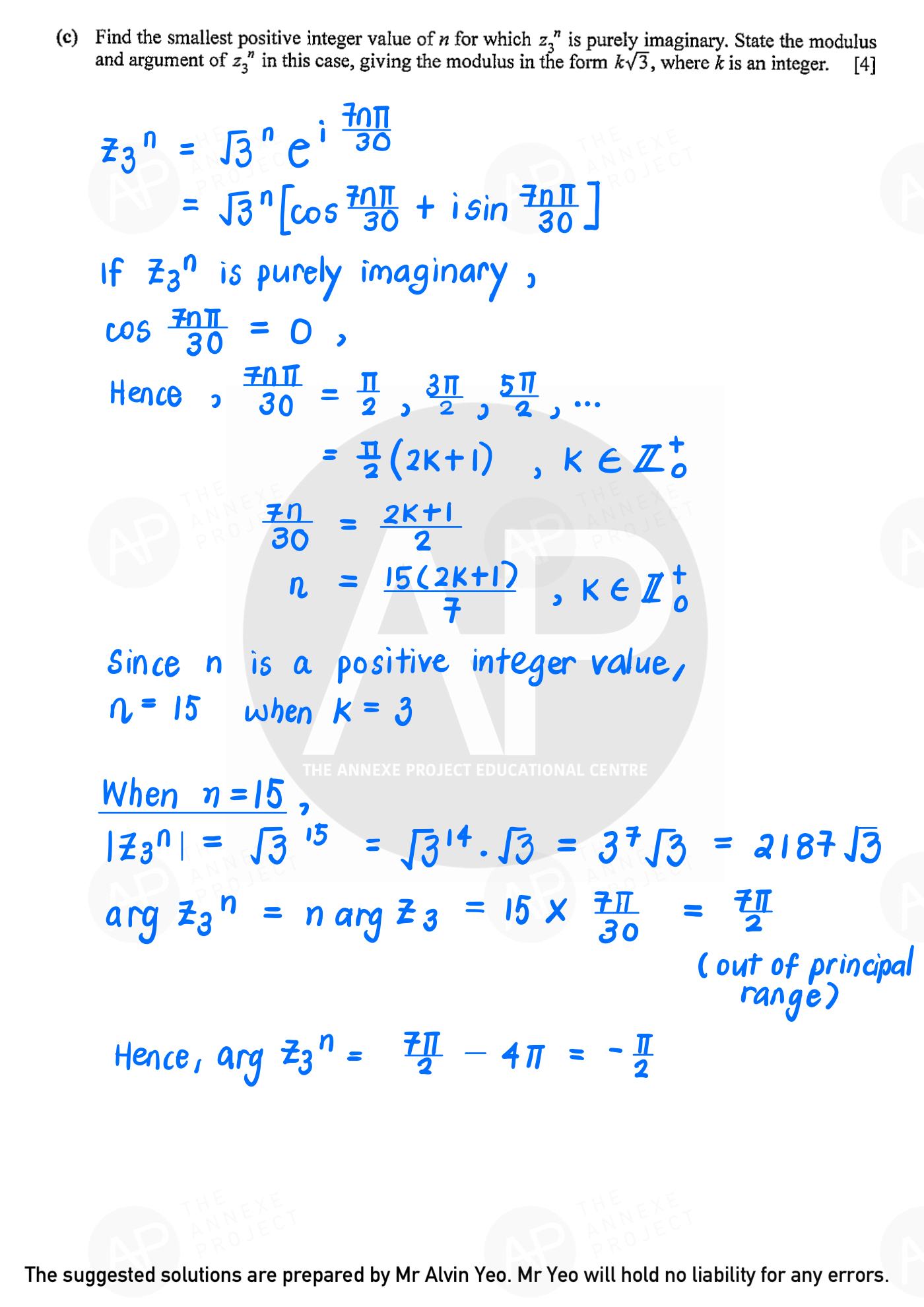 2022 GCE A LEVEL H2 MATHEMATICS PAPER 2 SOLUTION 7 2022 A Level H2 Mathematics Paper 2 solution page 06 fs8
