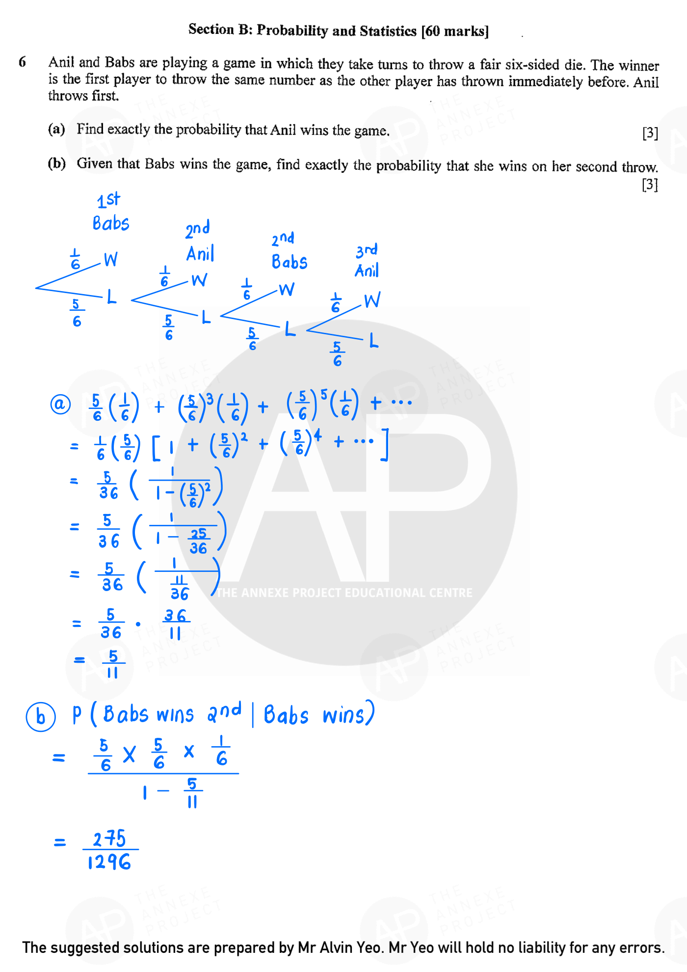 2022 GCE A LEVEL H2 MATHEMATICS PAPER 2 SOLUTION 13 2022 A Level H2 Mathematics Paper 2 solution page 12 fs8