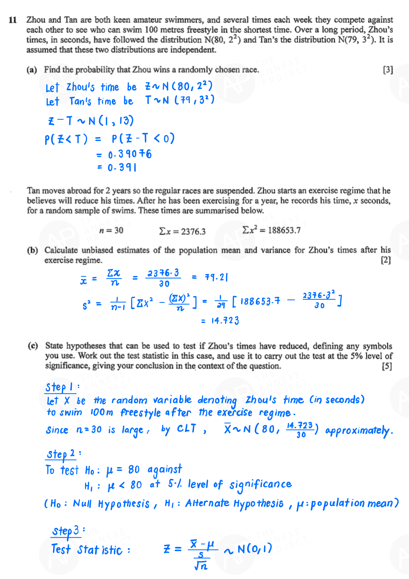 2022 GCE A LEVEL H2 MATHEMATICS PAPER 2 SOLUTION 21 2022 A Level H2 Mathematics Paper 2 solution page 20 fs8