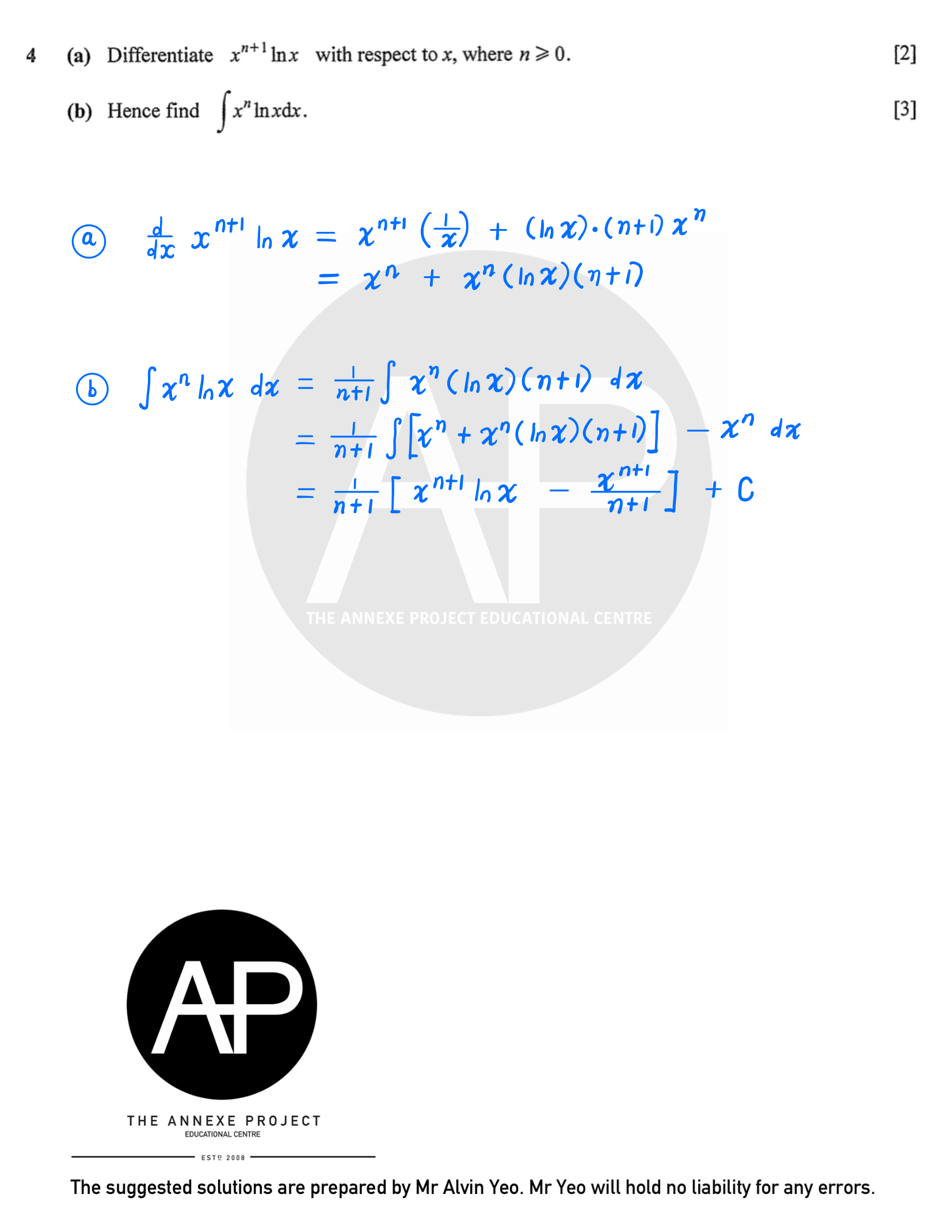 2025 O Level A Math Paper 1 Solutions page 5